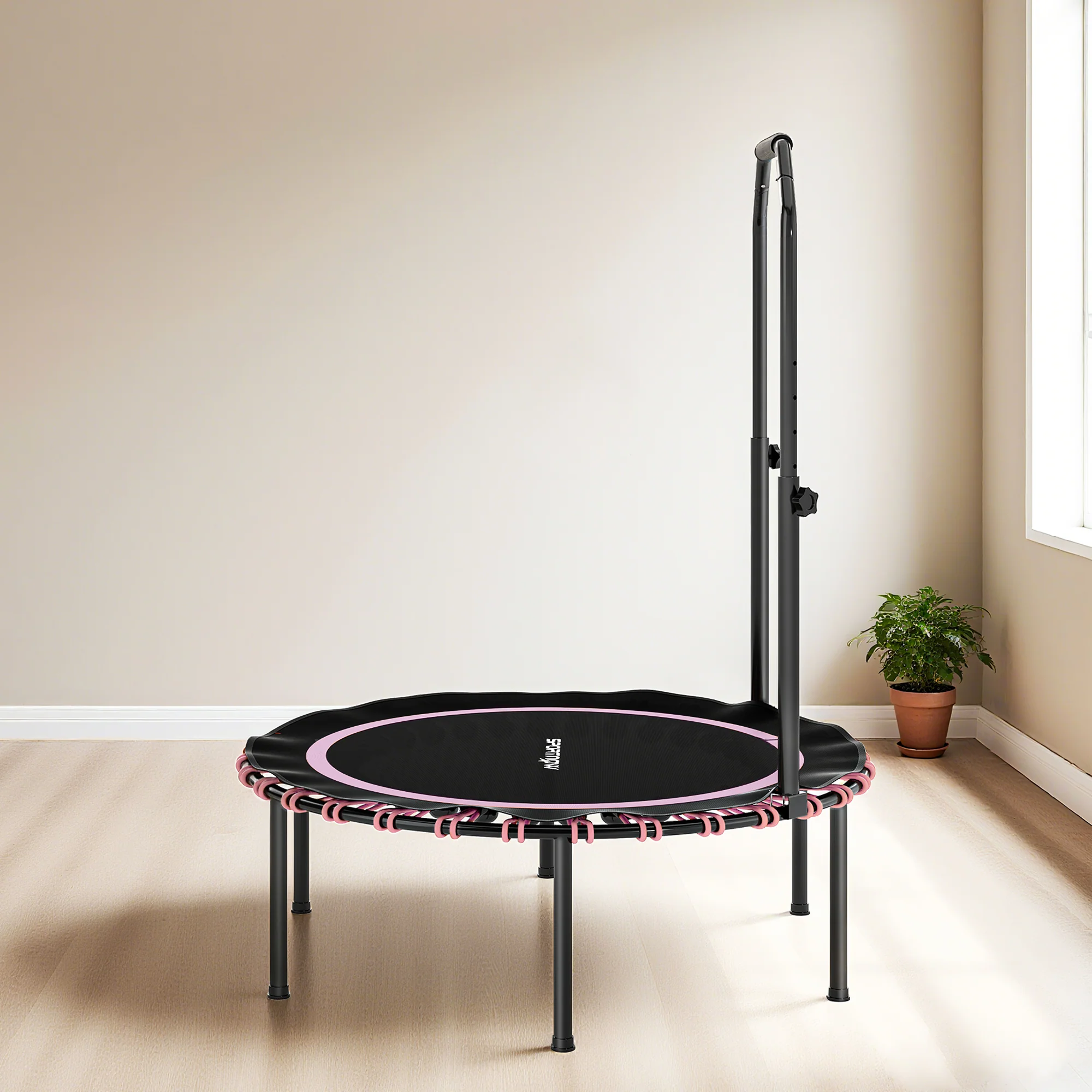 SPORTNOW 40'' Foldable Fitness Trampoline Rebounder With Handle - Image 27