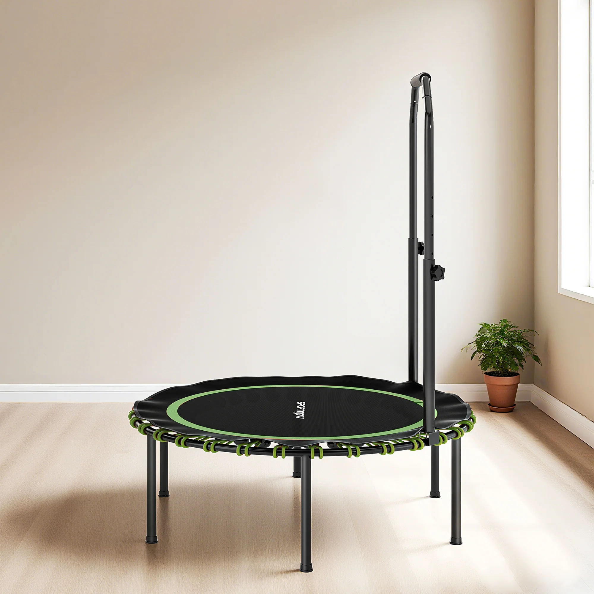 SPORTNOW 40'' Foldable Fitness Trampoline Rebounder With Handle - Image 9