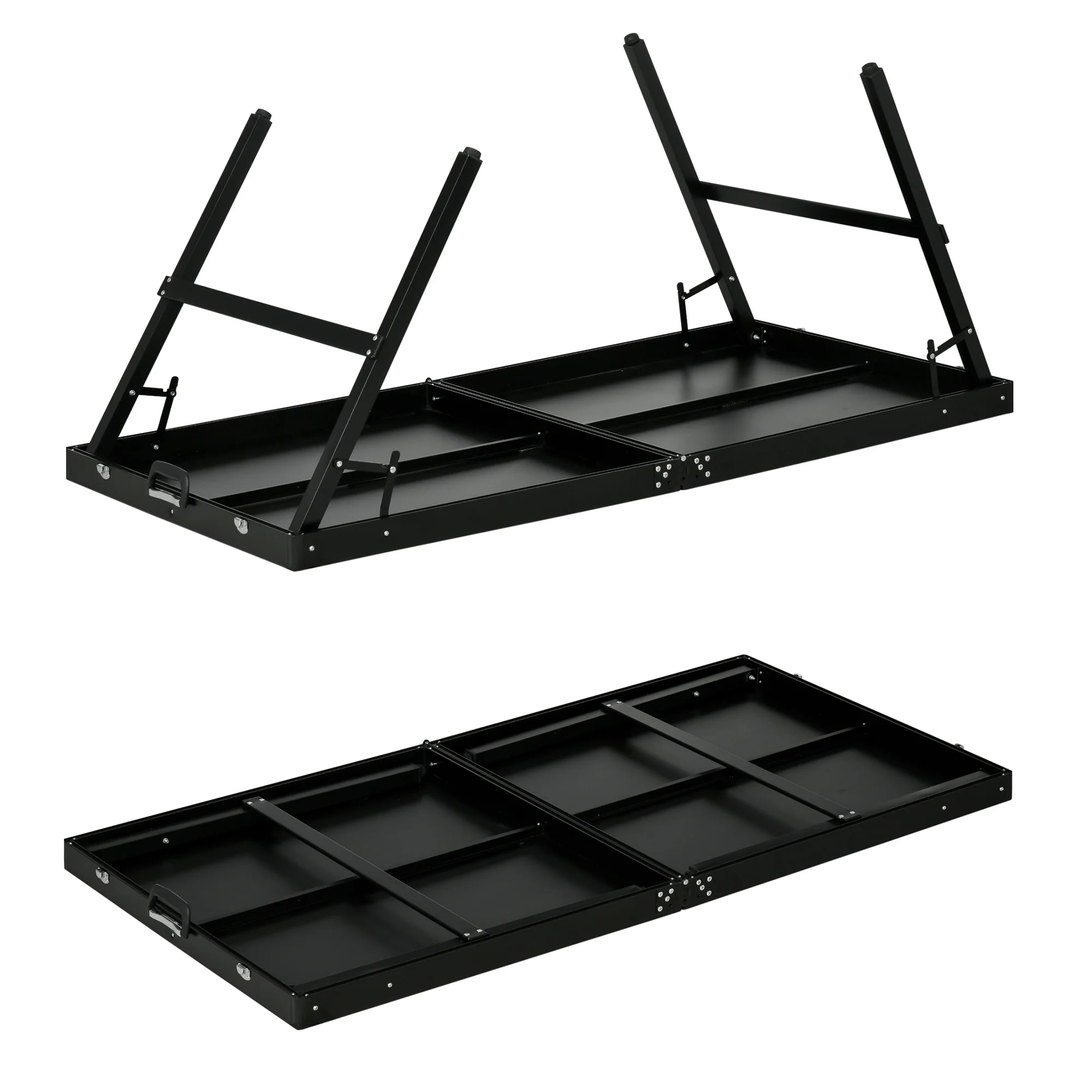 SPORTNOW 5ft Mini Table Tennis Table, Folding Ping Pong Table - Image 8