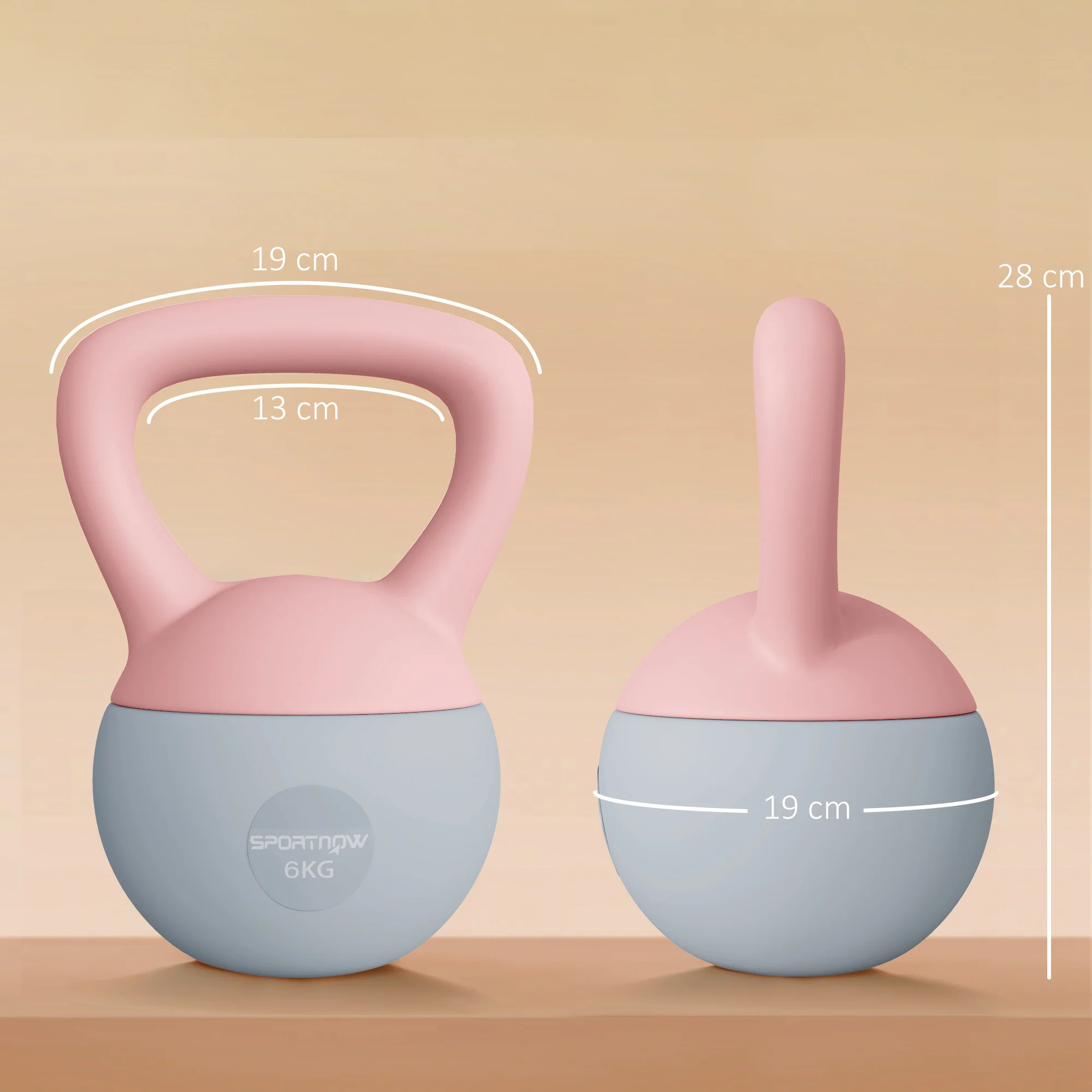 SPORTNOW 6KG Kettlebell W/ Soft Body, Non-Slip Handle - Image 14