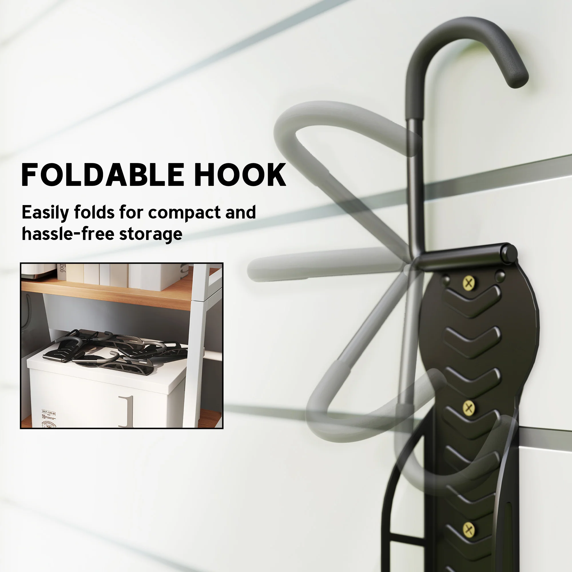 SPORTNOW 8 Pack Bike Rack, Wall Mounted Bike Hooks for Garage - Image 7