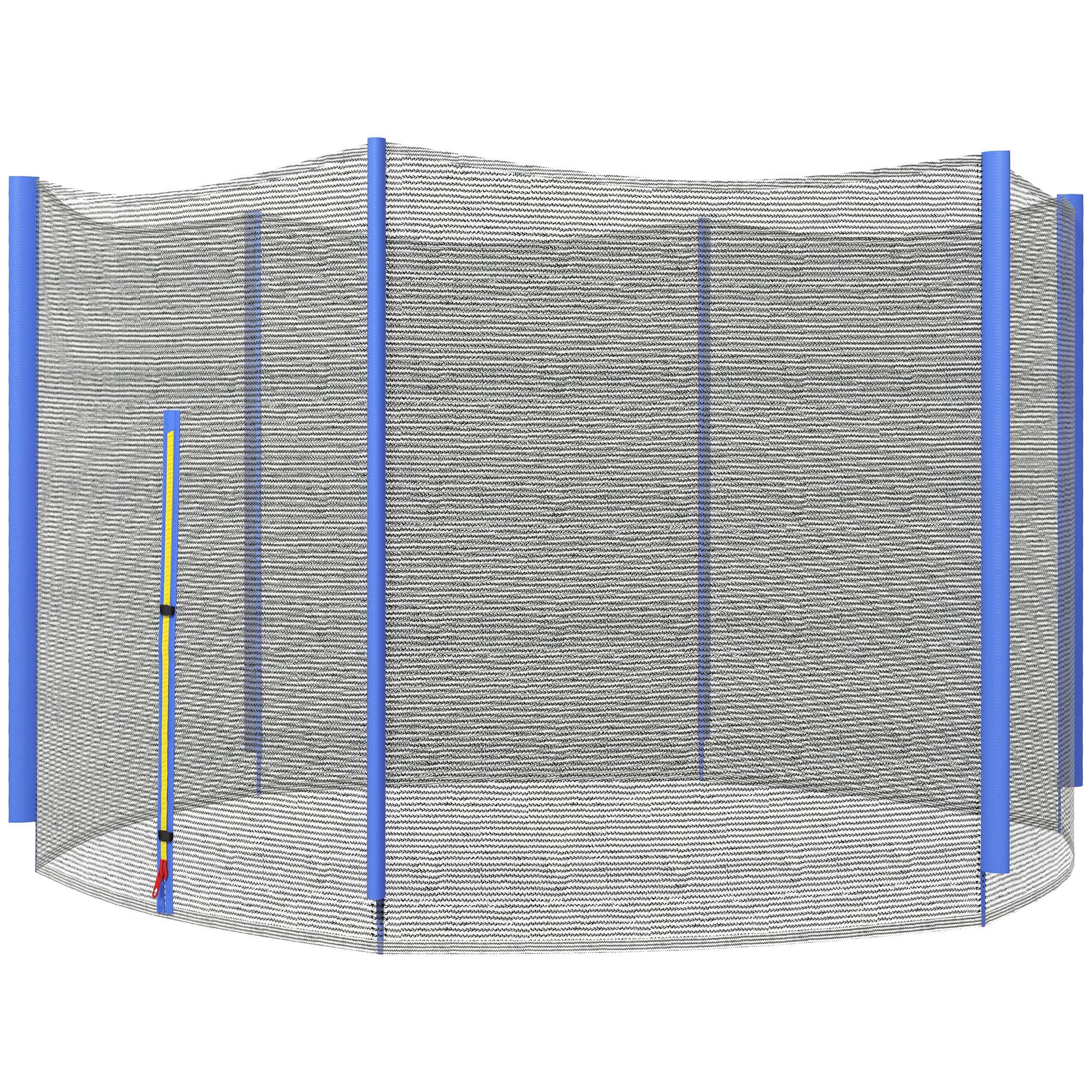SPORTNOW 8ft Trampoline Net Replacement Safety Net With Zipped Door