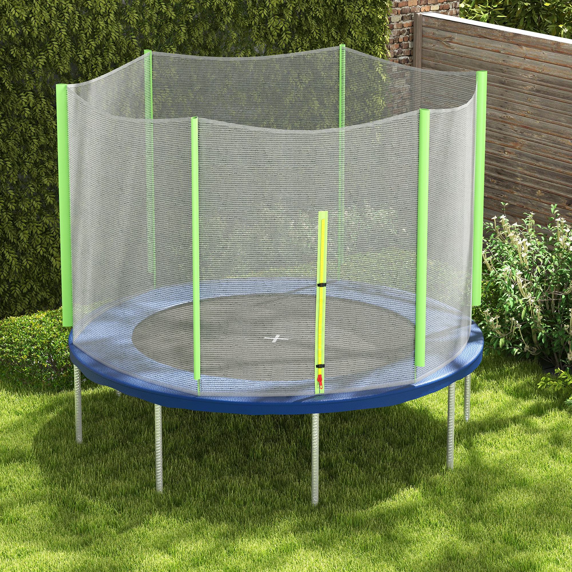 SPORTNOW 8ft Trampoline Net Replacement Safety Net With Zipped Door - Image 16