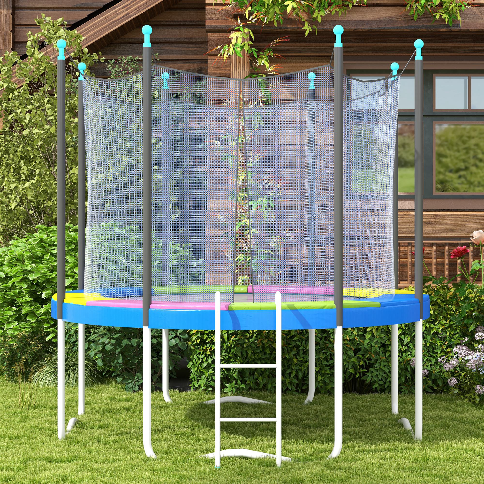 SPORTNOW 8FT Trampoline Pad Spring Cover, Waterproof - Image 8