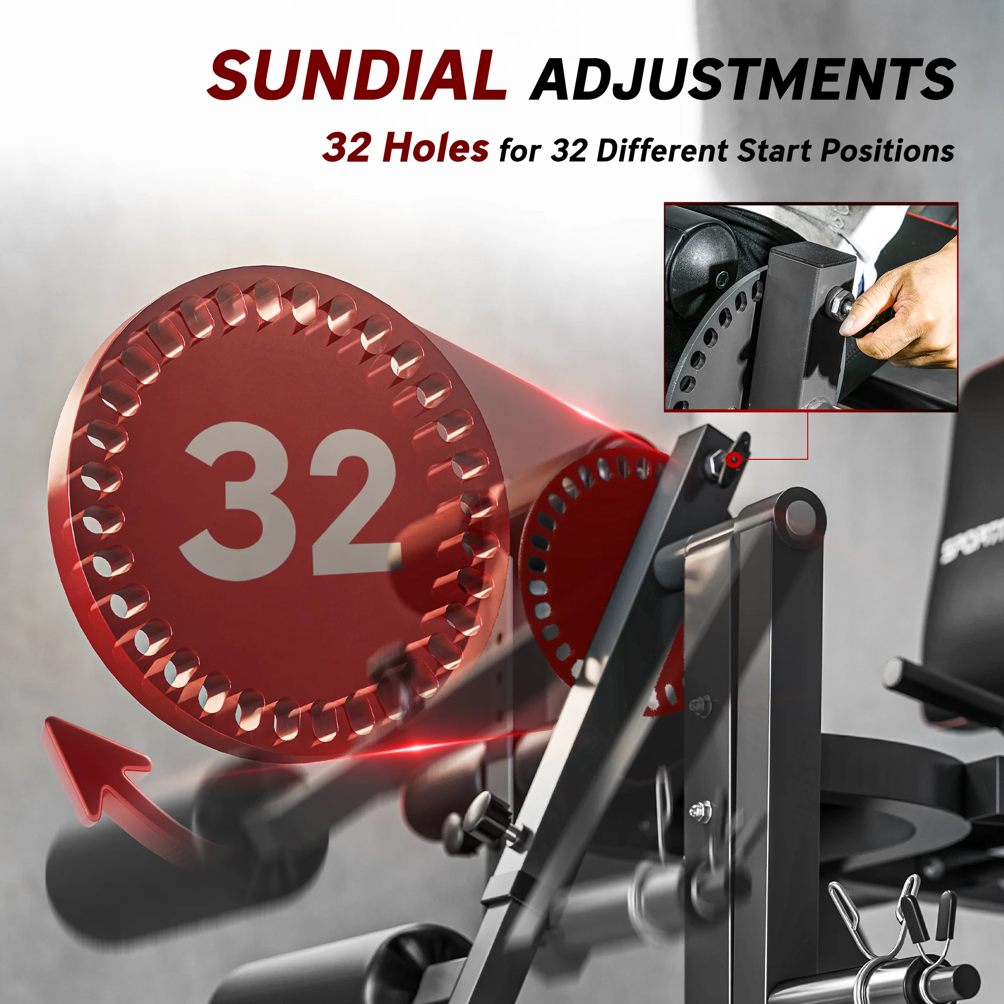 SPORTNOW Adjustable Calf Raise Machine for Leg Extension and Curl Machine - Image 4