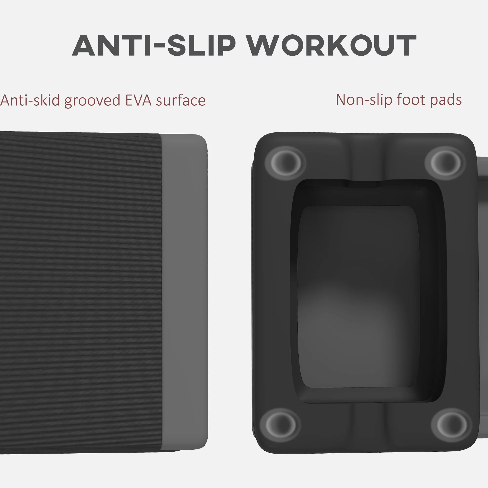 SPORTNOW Aerobic Step, 10.5/15.5/20.5cm Exercise Stepper For Home - Image 13