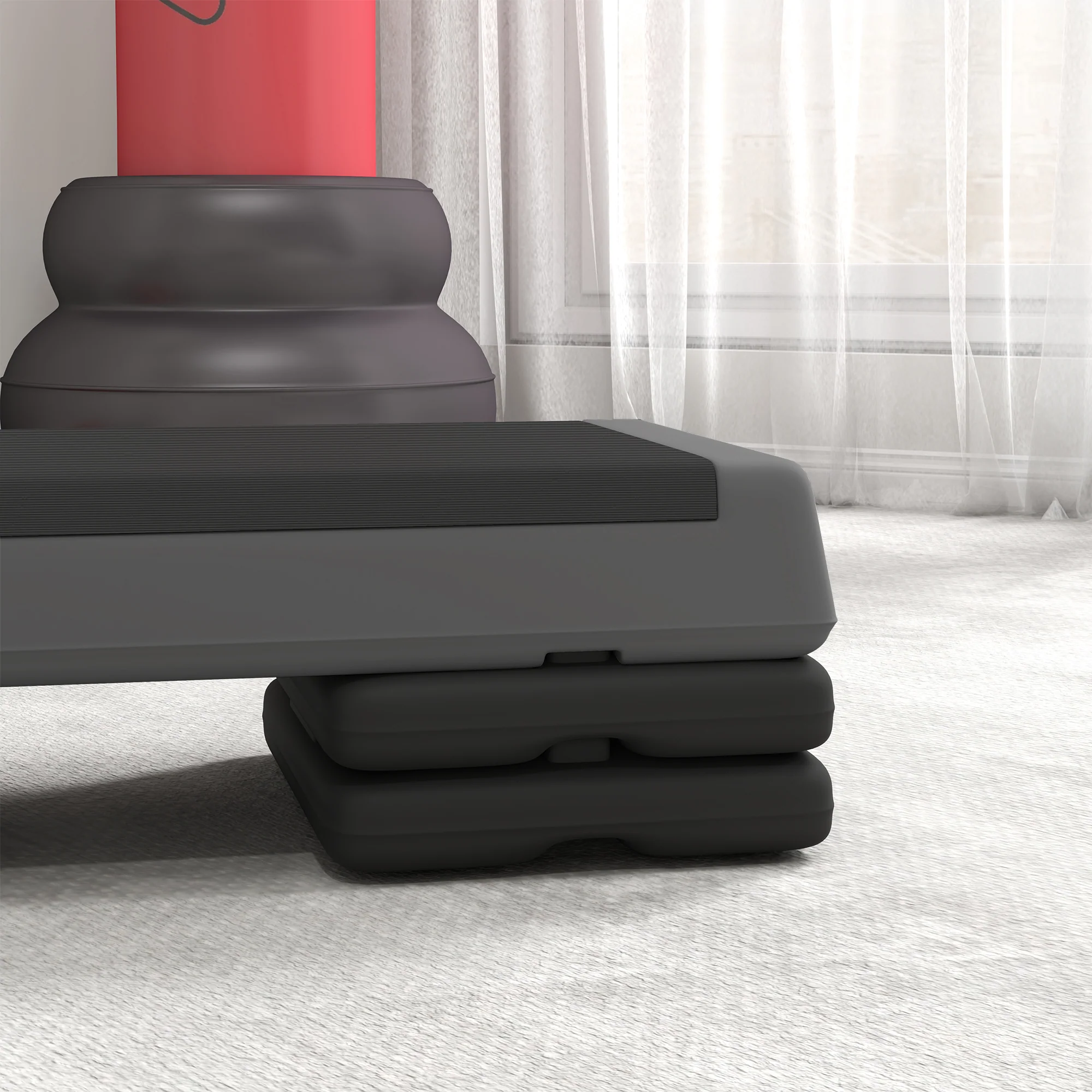 SPORTNOW Aerobic Step, 10.5/15.5/20.5cm Exercise Stepper For Home - Image 18