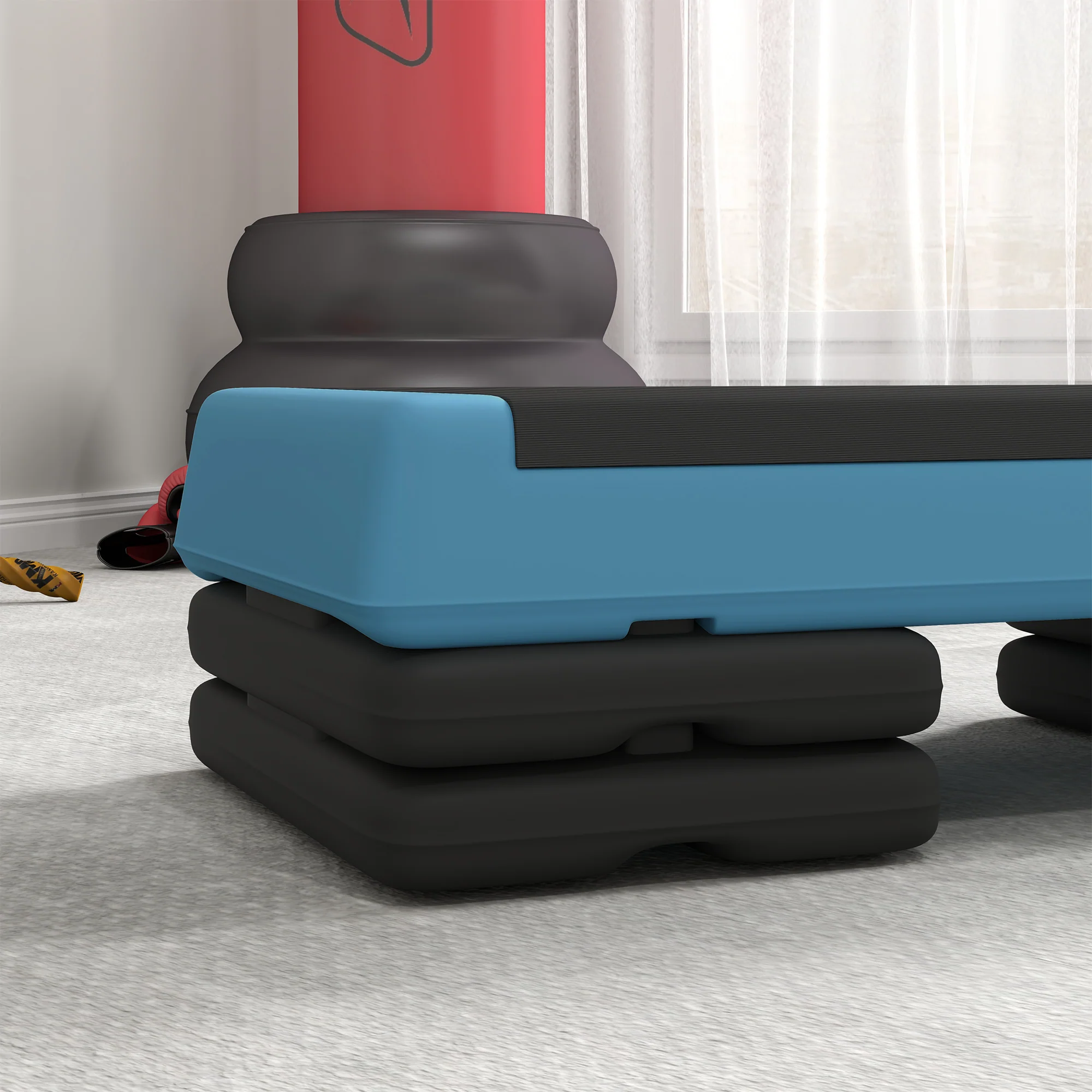 SPORTNOW Aerobic Step, 10.5/15.5/20.5cm Exercise Stepper For Home - Image 26