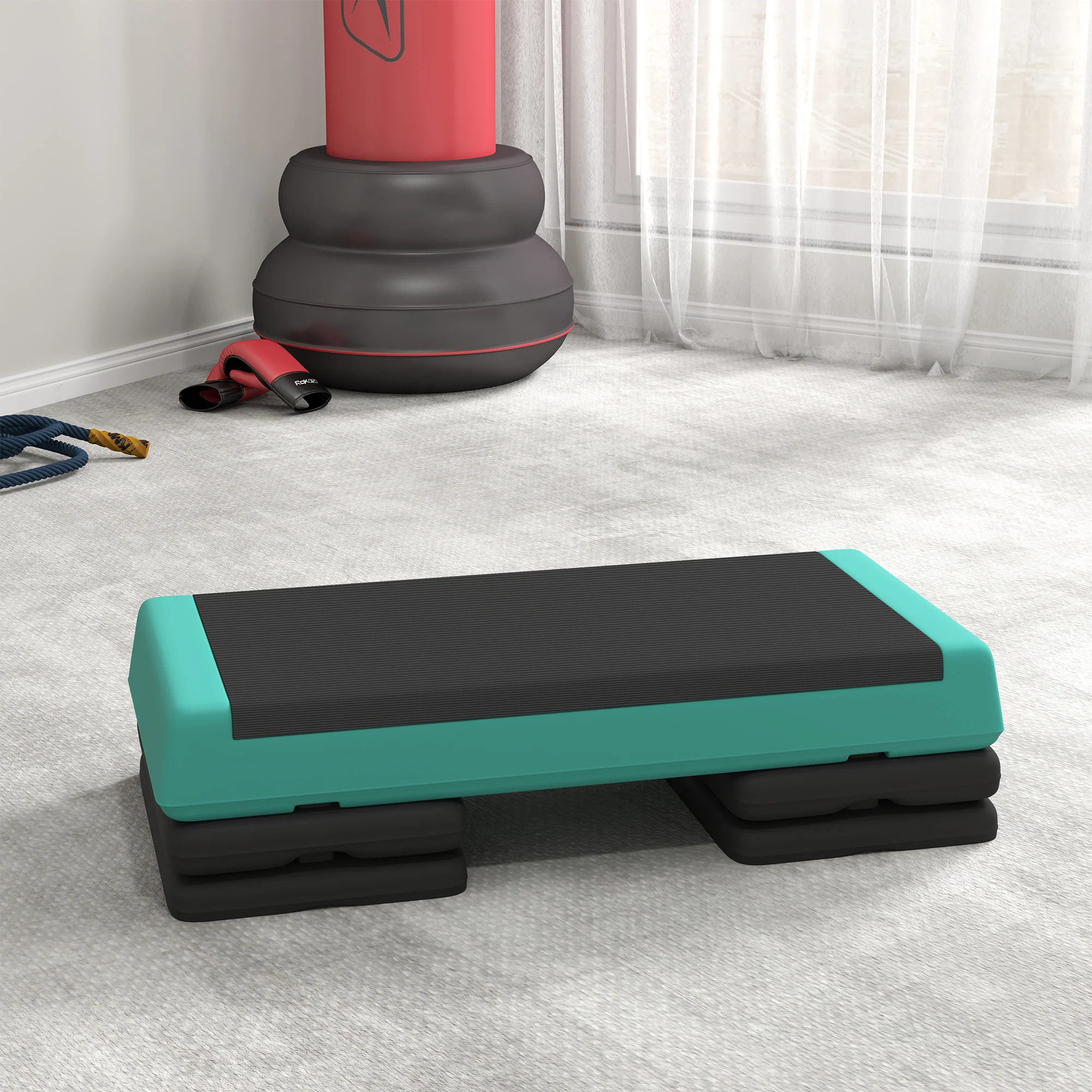 SPORTNOW Aerobic Step, 10.5/15.5/20.5cm Exercise Stepper For Home - Image 7