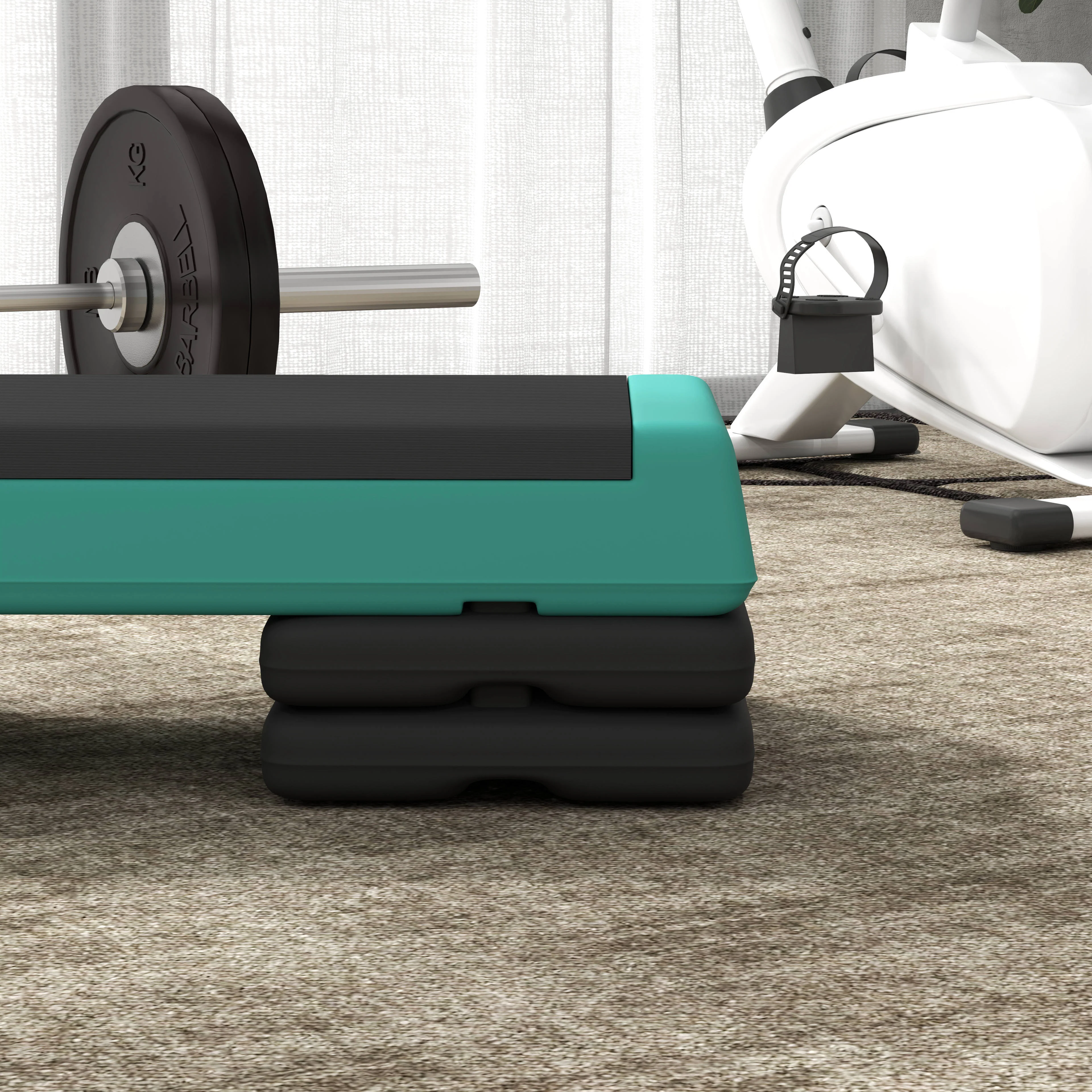 SPORTNOW Aerobic Step, 10.5/15.5/20.5cm Exercise Stepper For Home - Image 8