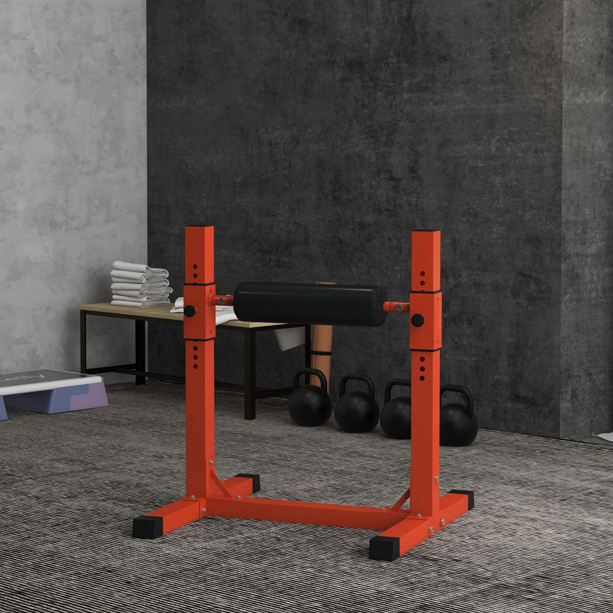 SPORTNOW Bulgarian Split Squat Stand, 12-Level Leg Training Machine - Image 2