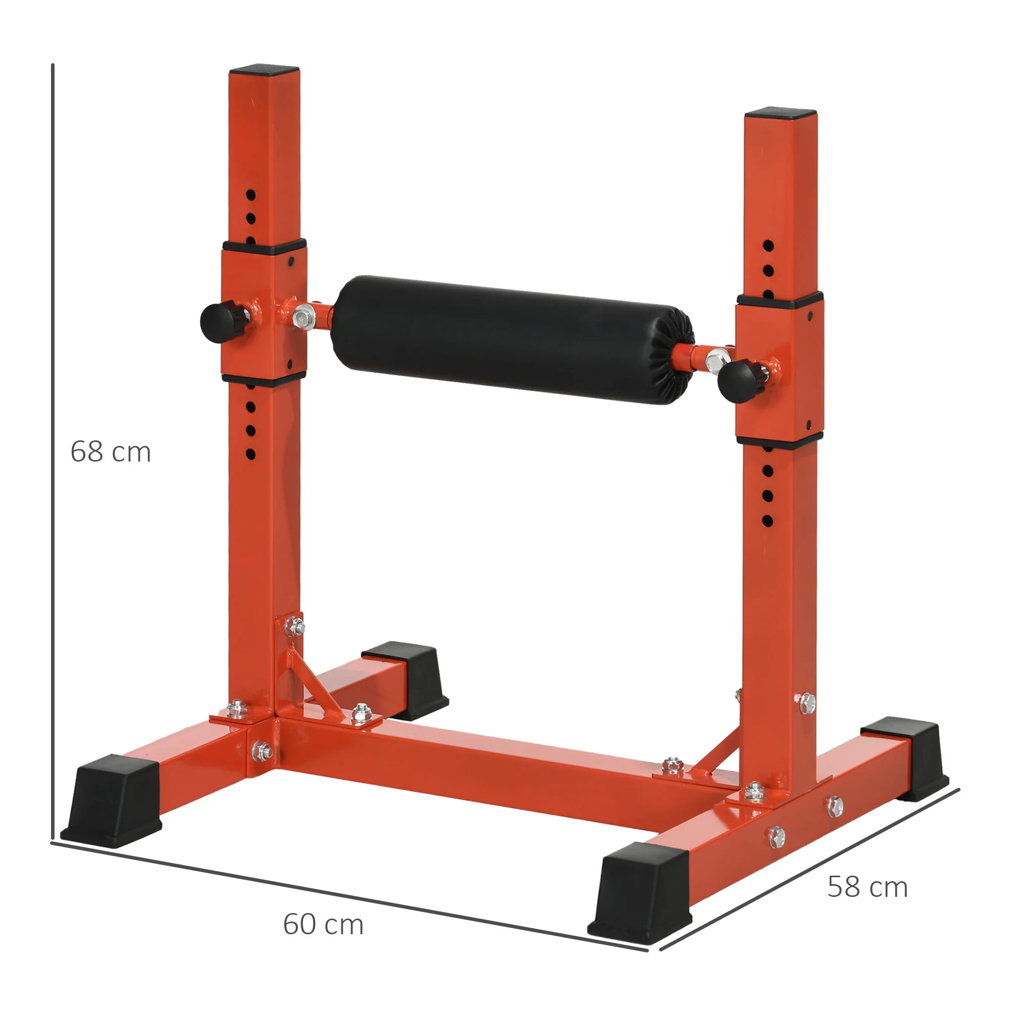 SPORTNOW Bulgarian Split Squat Stand, 12-Level Leg Training Machine - Image 5