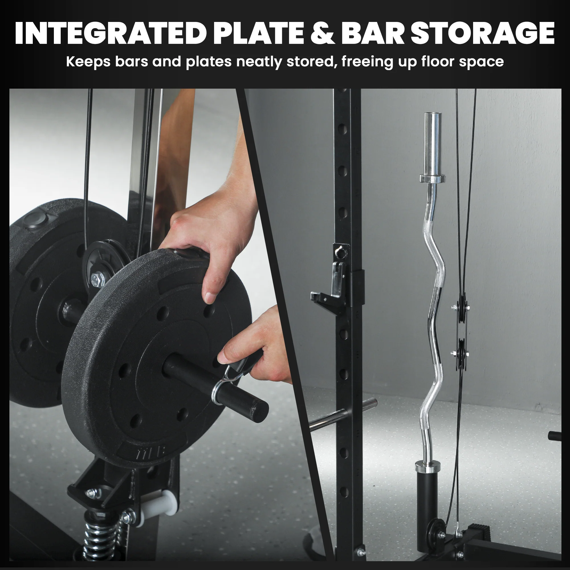 SPORTNOW Cable Crossover Machine, 300kg Multi Gym Cable Pulley System - Image 8
