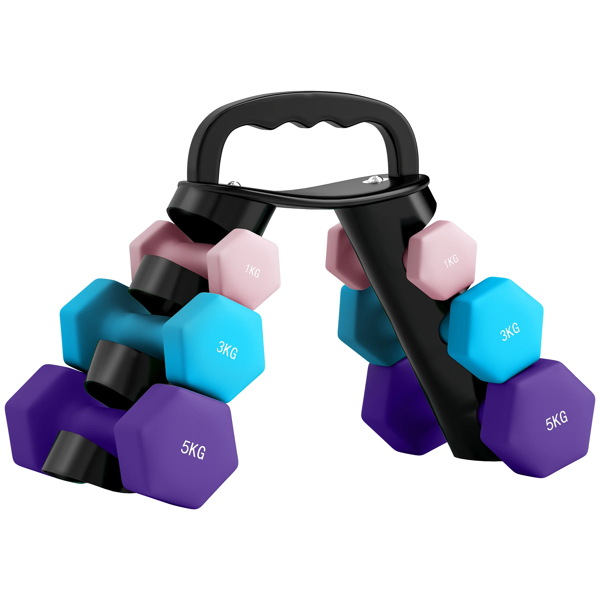 SPORTNOW Dumbbells Set With Storage Rack - Image 10