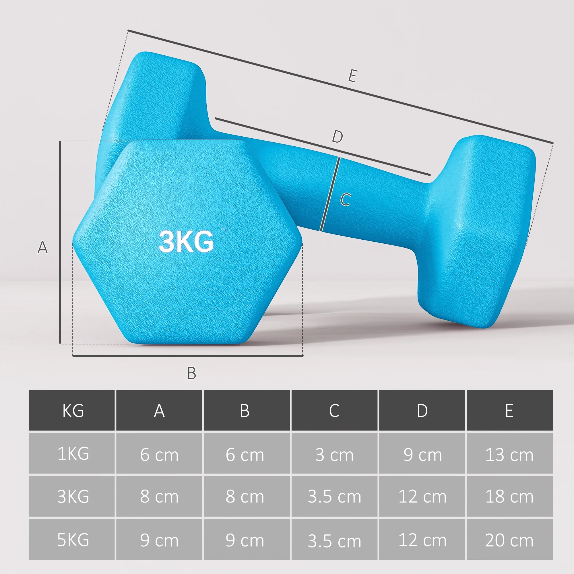 SPORTNOW Dumbbells Set With Storage Rack - Image 14