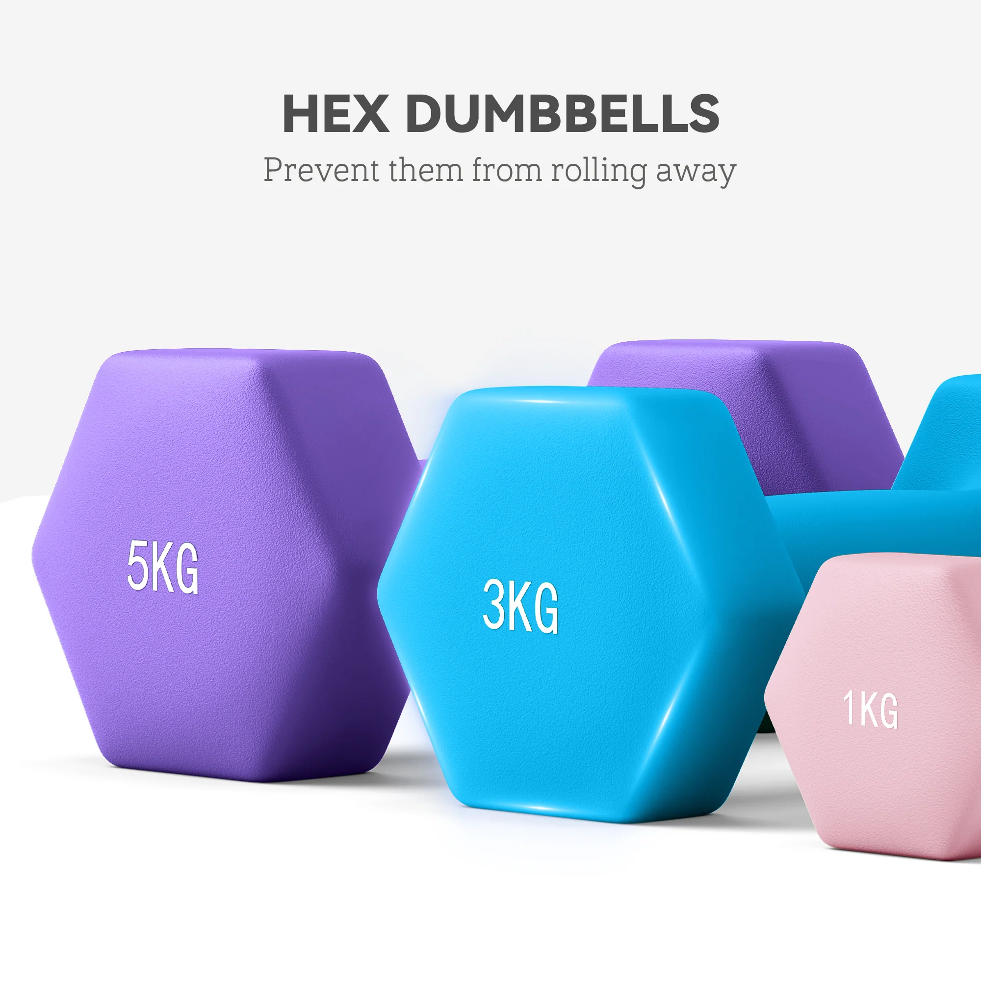 SPORTNOW Dumbbells Set With Storage Rack - Image 16