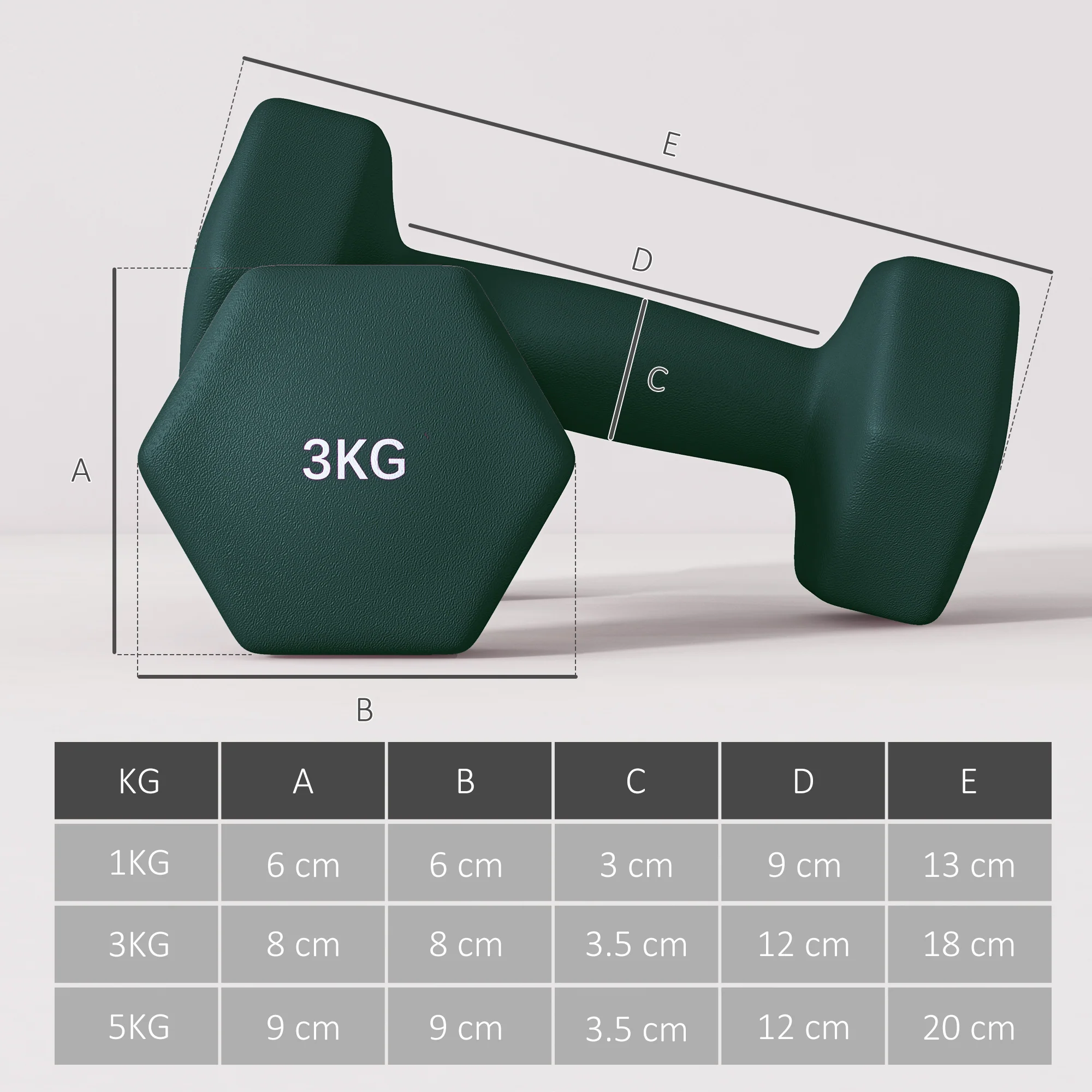 SPORTNOW Dumbbells Set With Storage Rack - Image 5