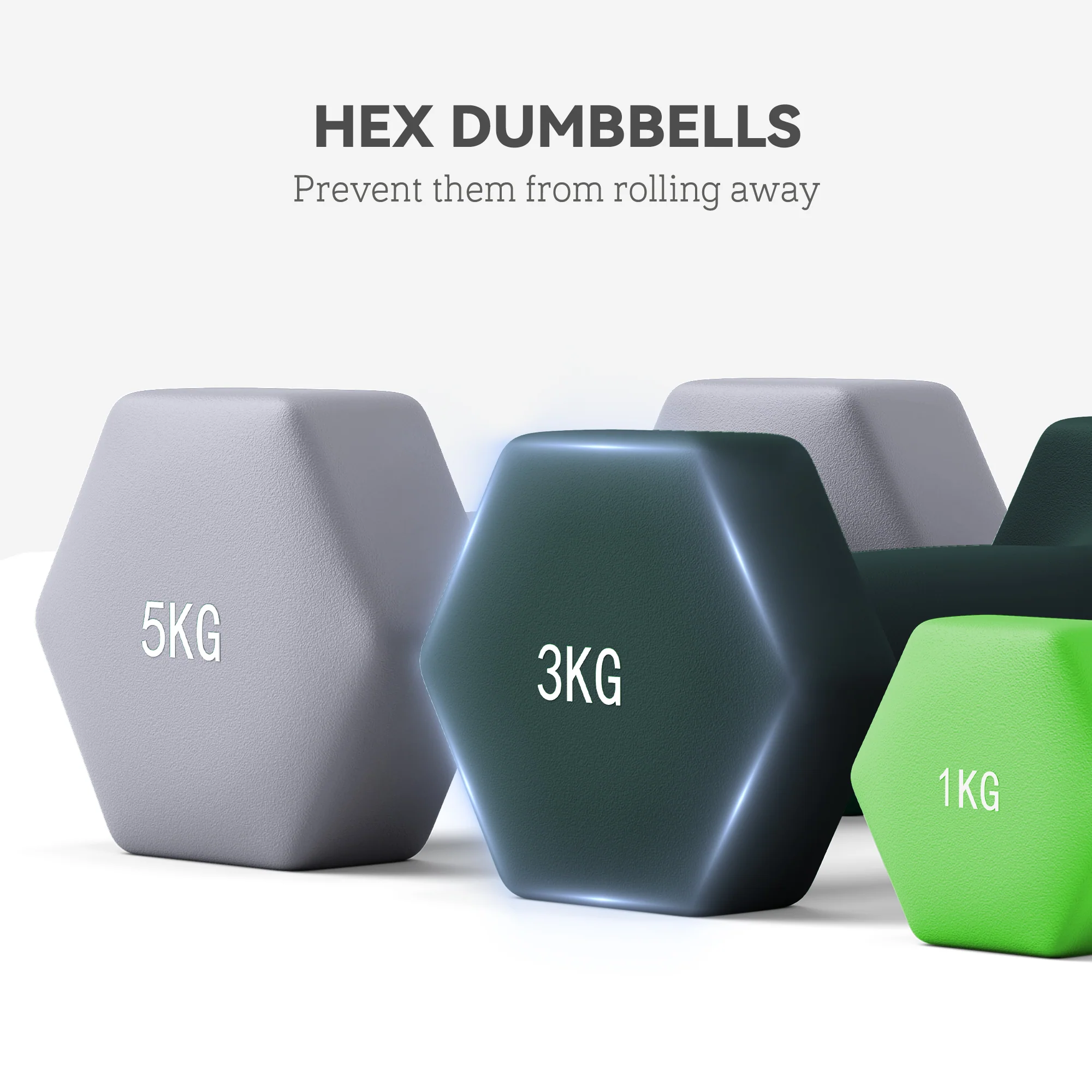 SPORTNOW Dumbbells Set With Storage Rack - Image 7