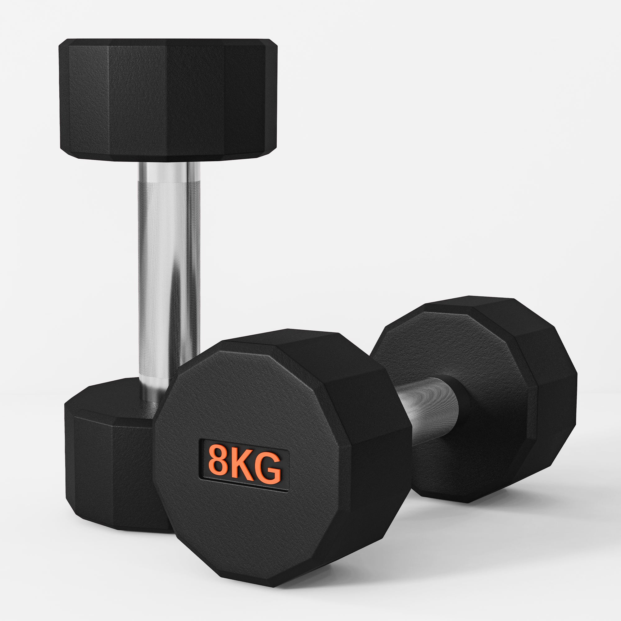 2 X 8kg SPORTNOW Dumbbells Weights Set With 12-Sided Shape And Non-Slip Grip - Image 8
