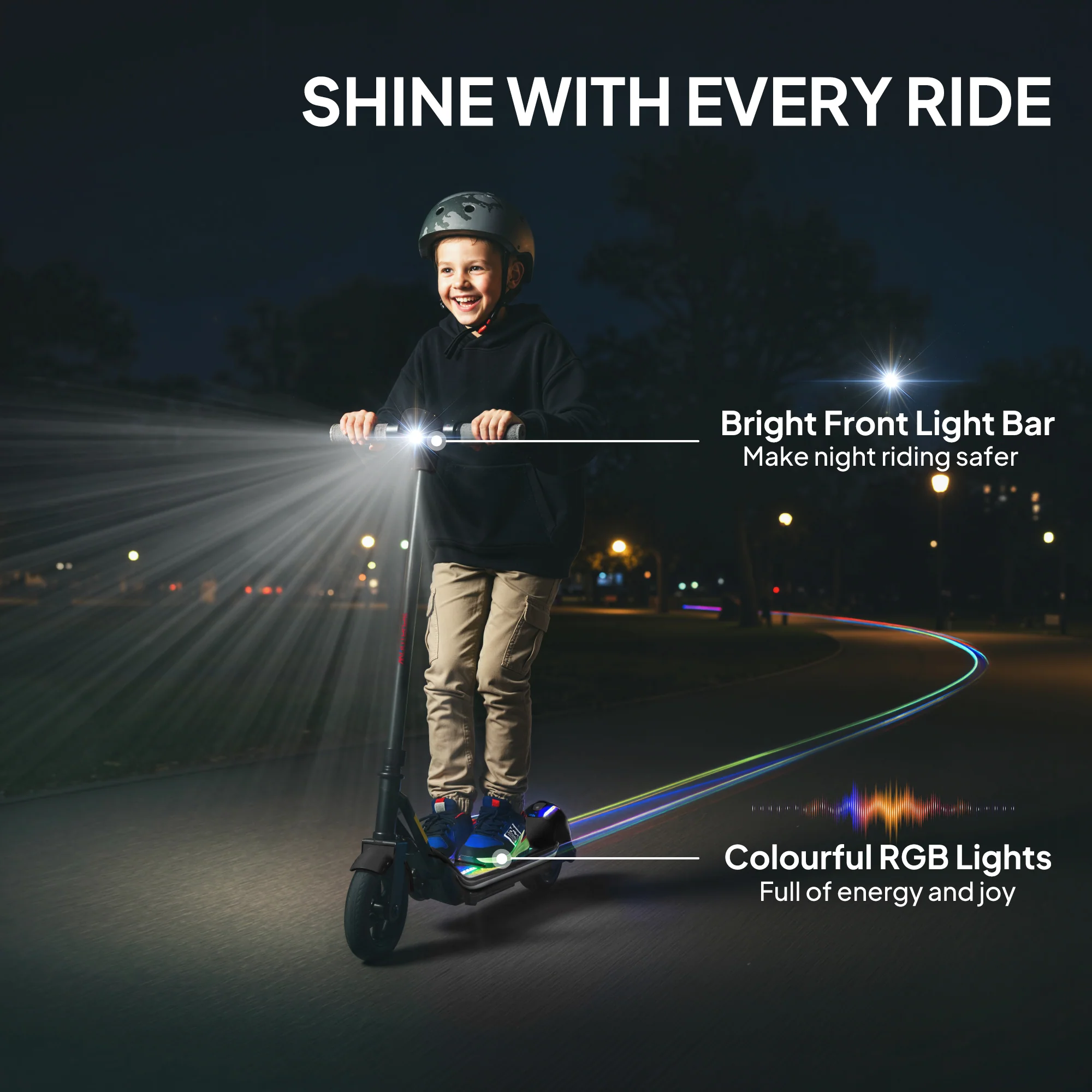 SPORTNOW Electric Scooter, Lightweight E Scooter With LED Display, Black - Image 6