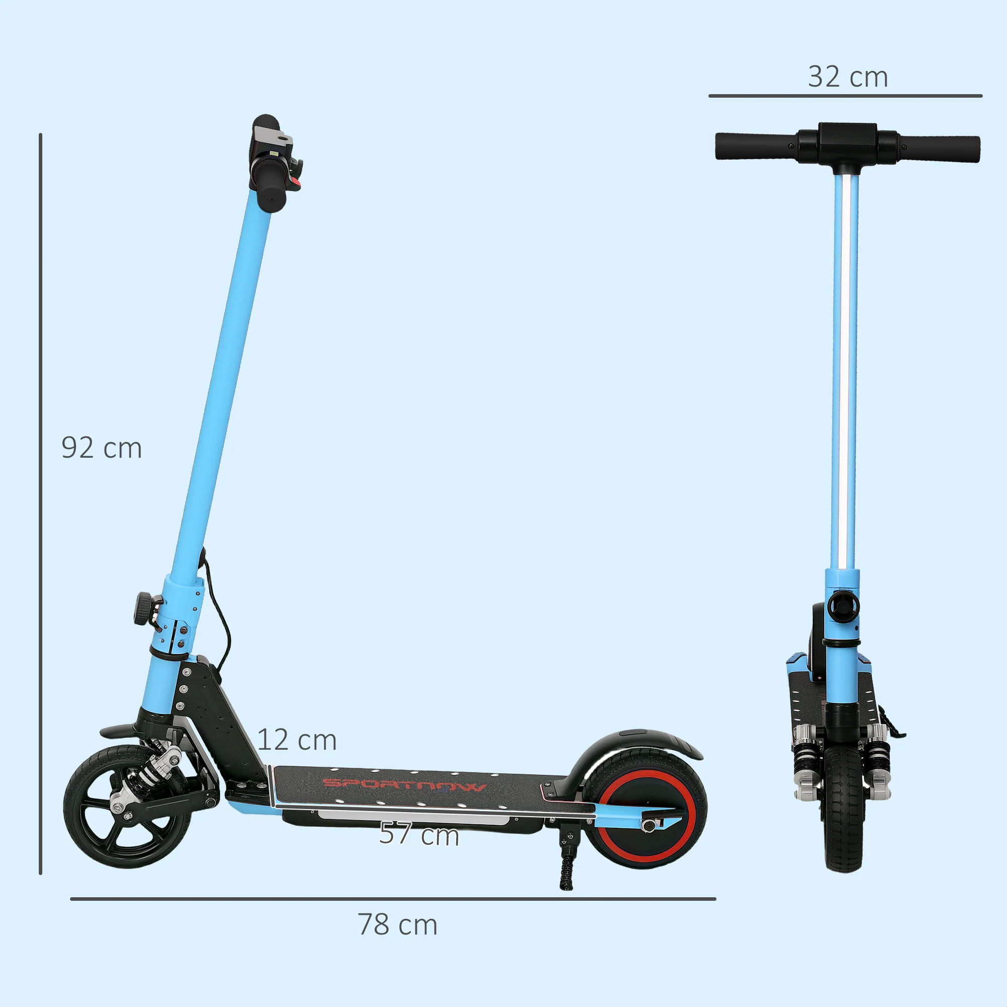 SPORTNOW Folding Electric Scooter W/ LED Lights And Display - Image 14