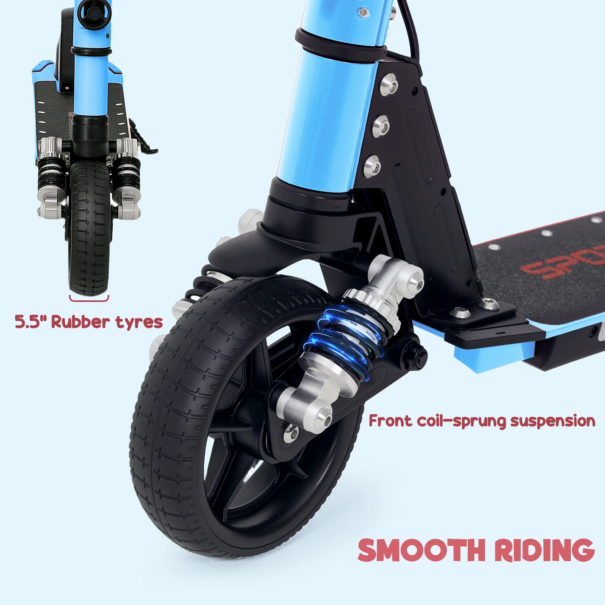 SPORTNOW Folding Electric Scooter W/ LED Lights And Display - Image 16