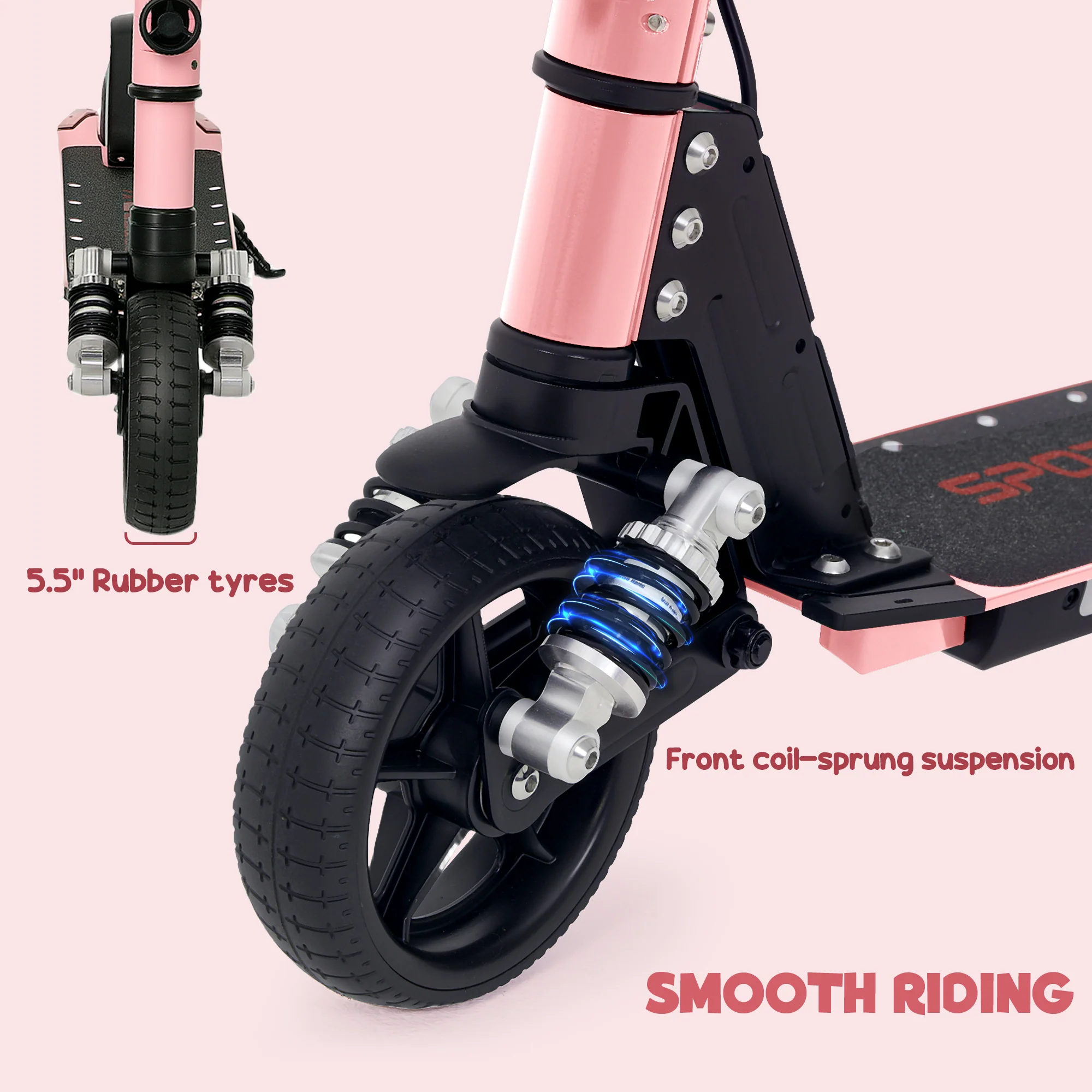 SPORTNOW Folding Electric Scooter W/ LED Lights And Display - Image 34