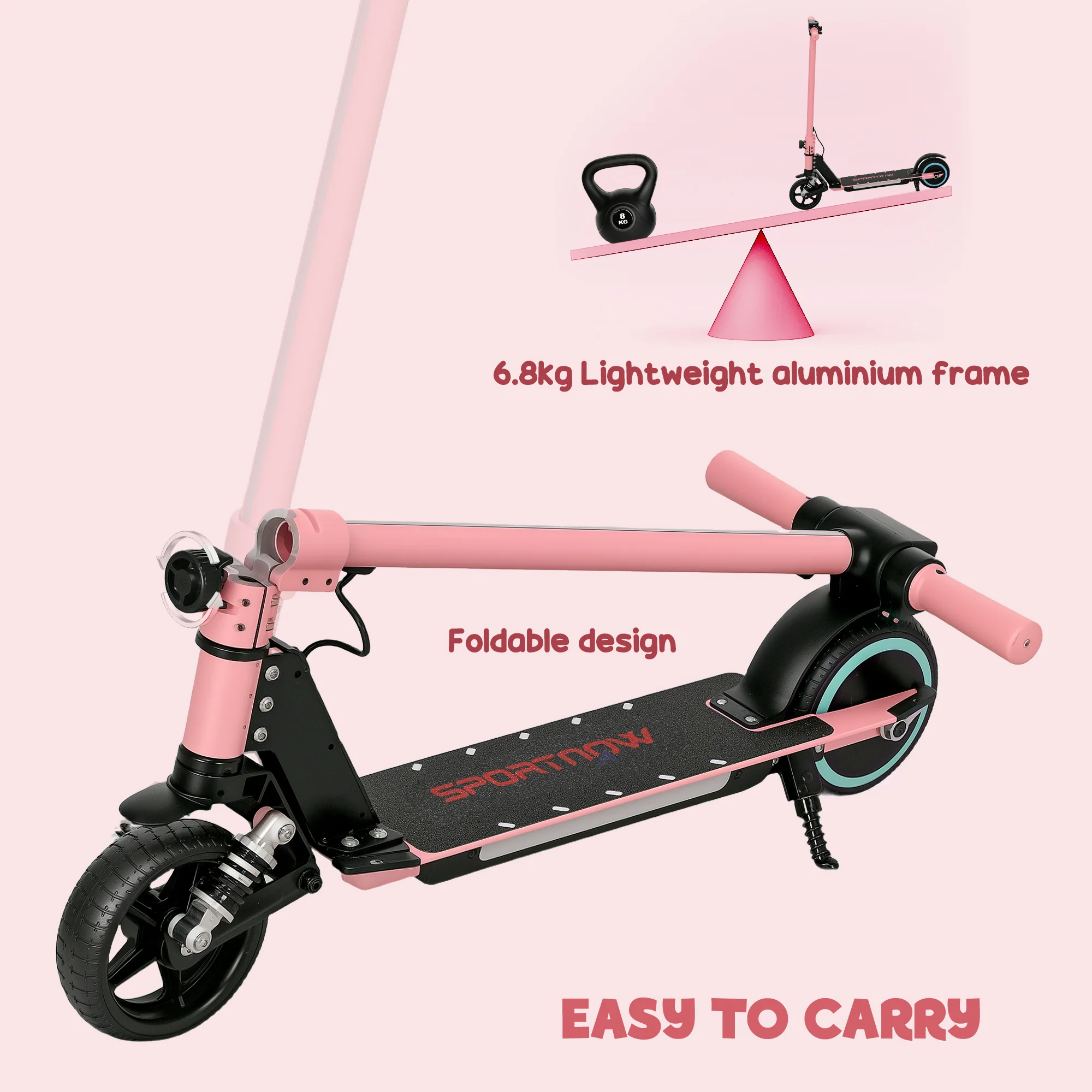 SPORTNOW Folding Electric Scooter W/ LED Lights And Display - Image 35
