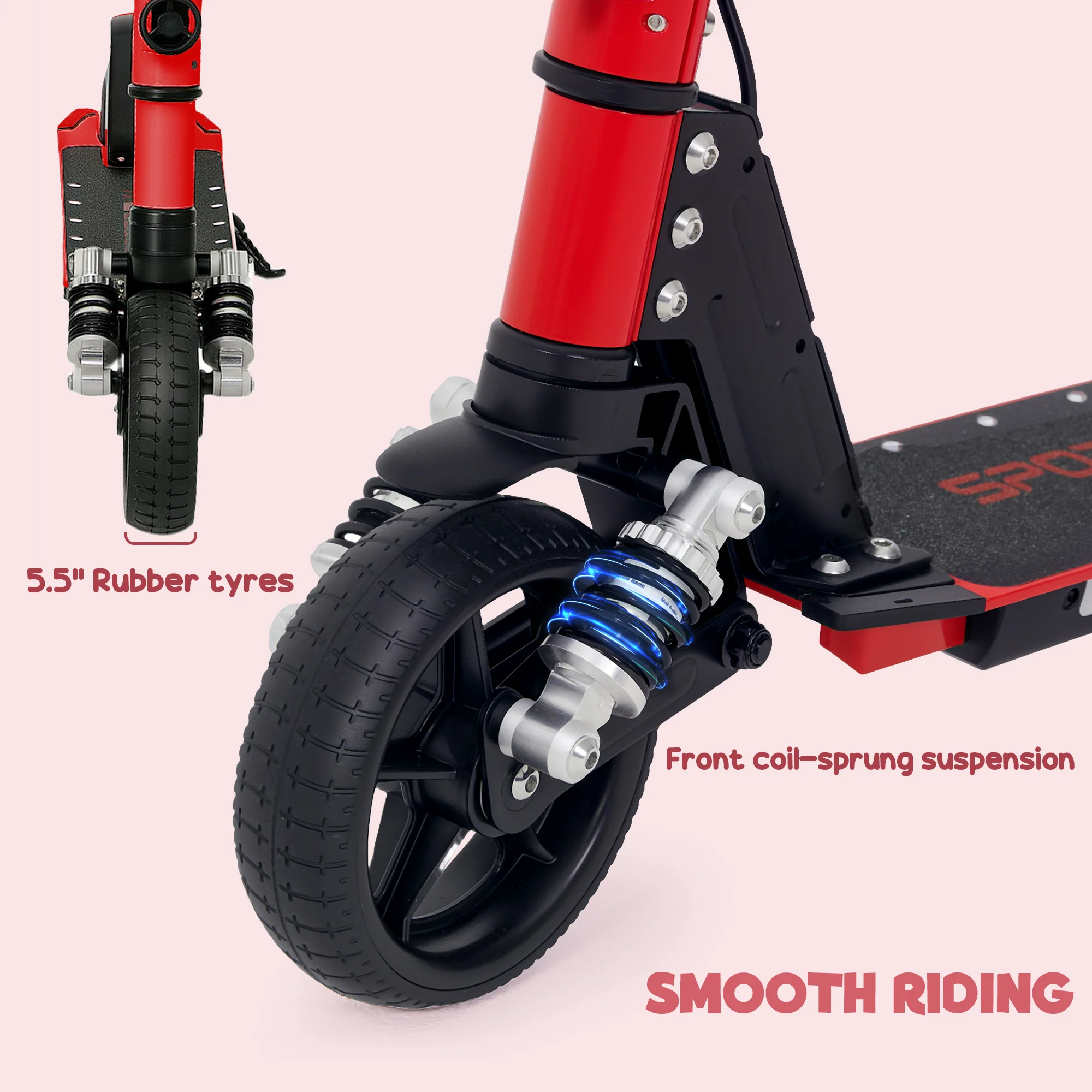 SPORTNOW Folding Electric Scooter W/ LED Lights And Display - Image 43