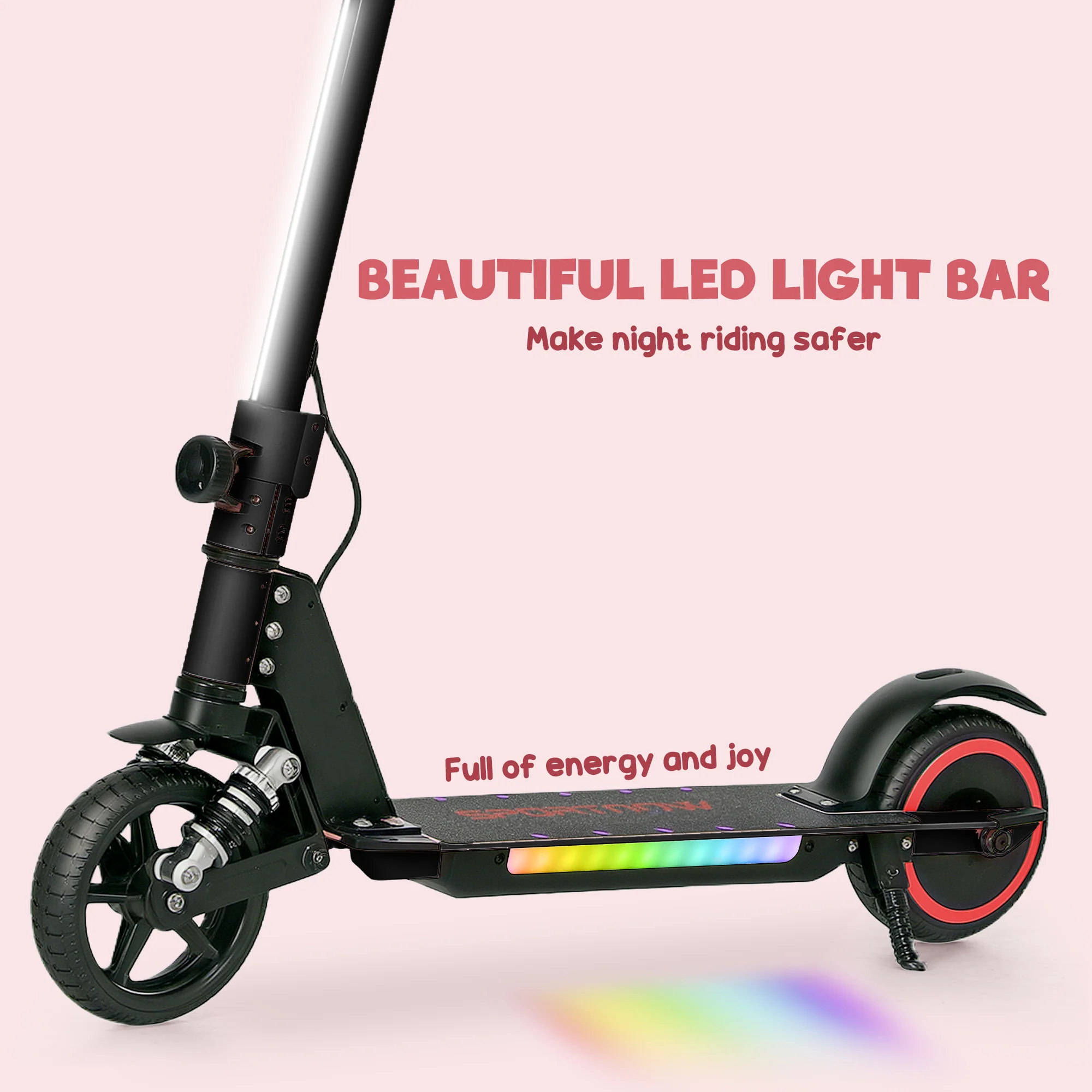 SPORTNOW Folding Electric Scooter W/ LED Lights And Display - Image 6