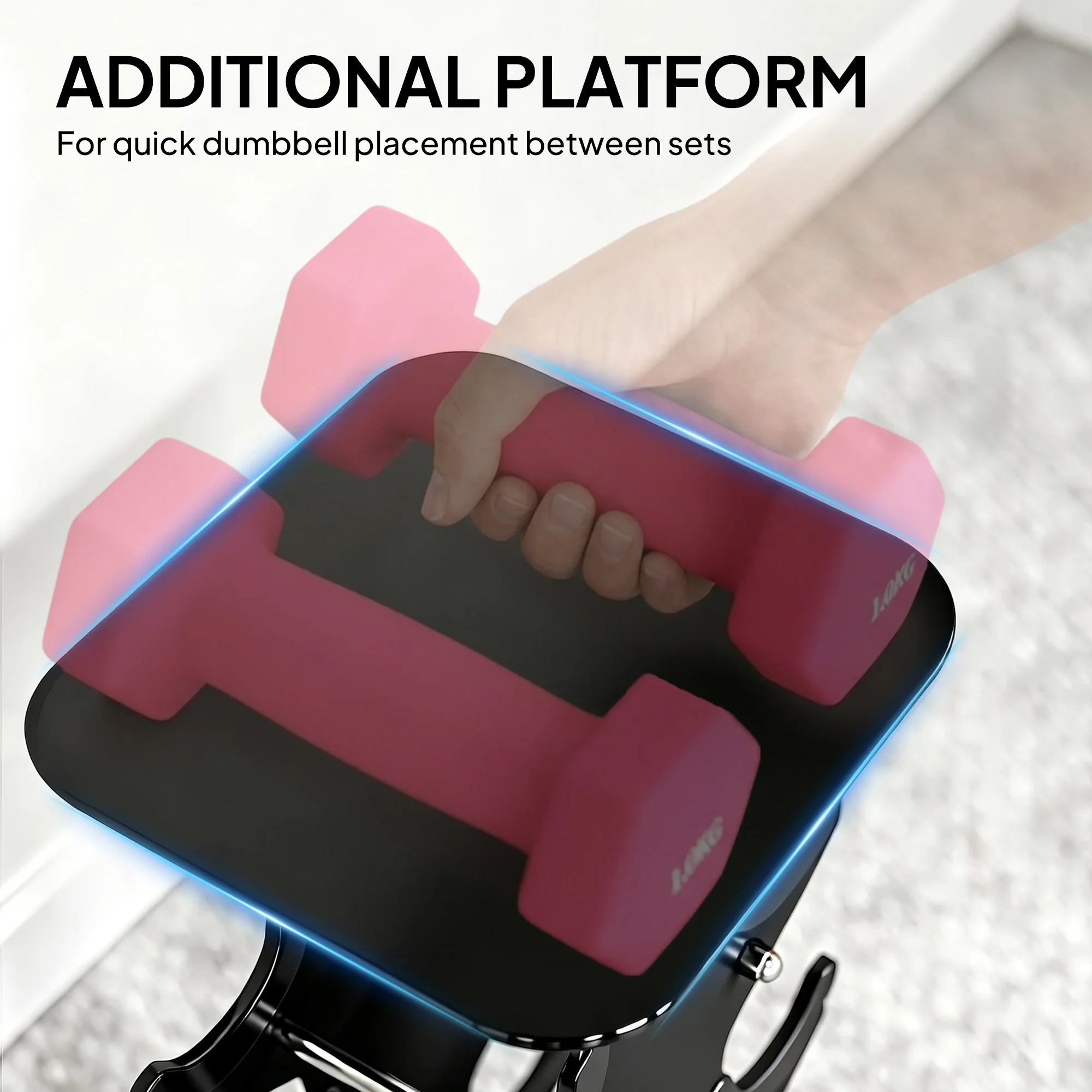 SPORTNOW Hex Dumbbells Set With Dumbbell Rack, 1kg, 2kg, 3kg, 4kg Set - Image 7