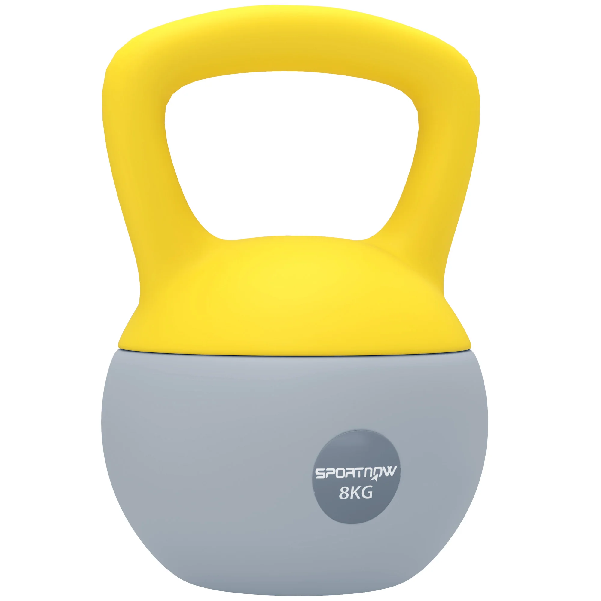 SPORTNOW Kettlebell W/ Soft Body And Non-Slip Handle, Yellow And Grey - Image 19