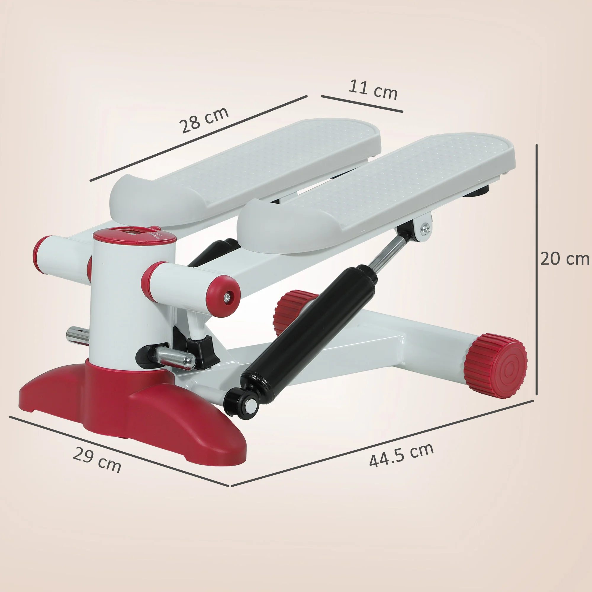 SPORTNOW Mini Stepper Machine With LCD Monitor And Non-Slip Pedals - Image 5