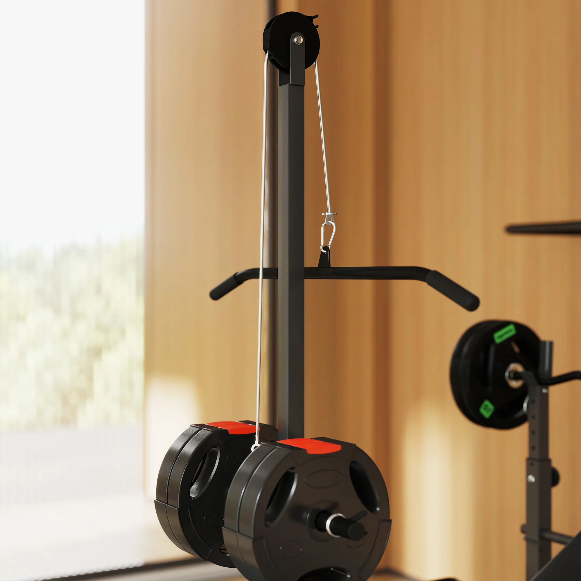 SPORTNOW Multi-Exercise Incline or Flat Weight Bench with Bench Press Rack - Image 8