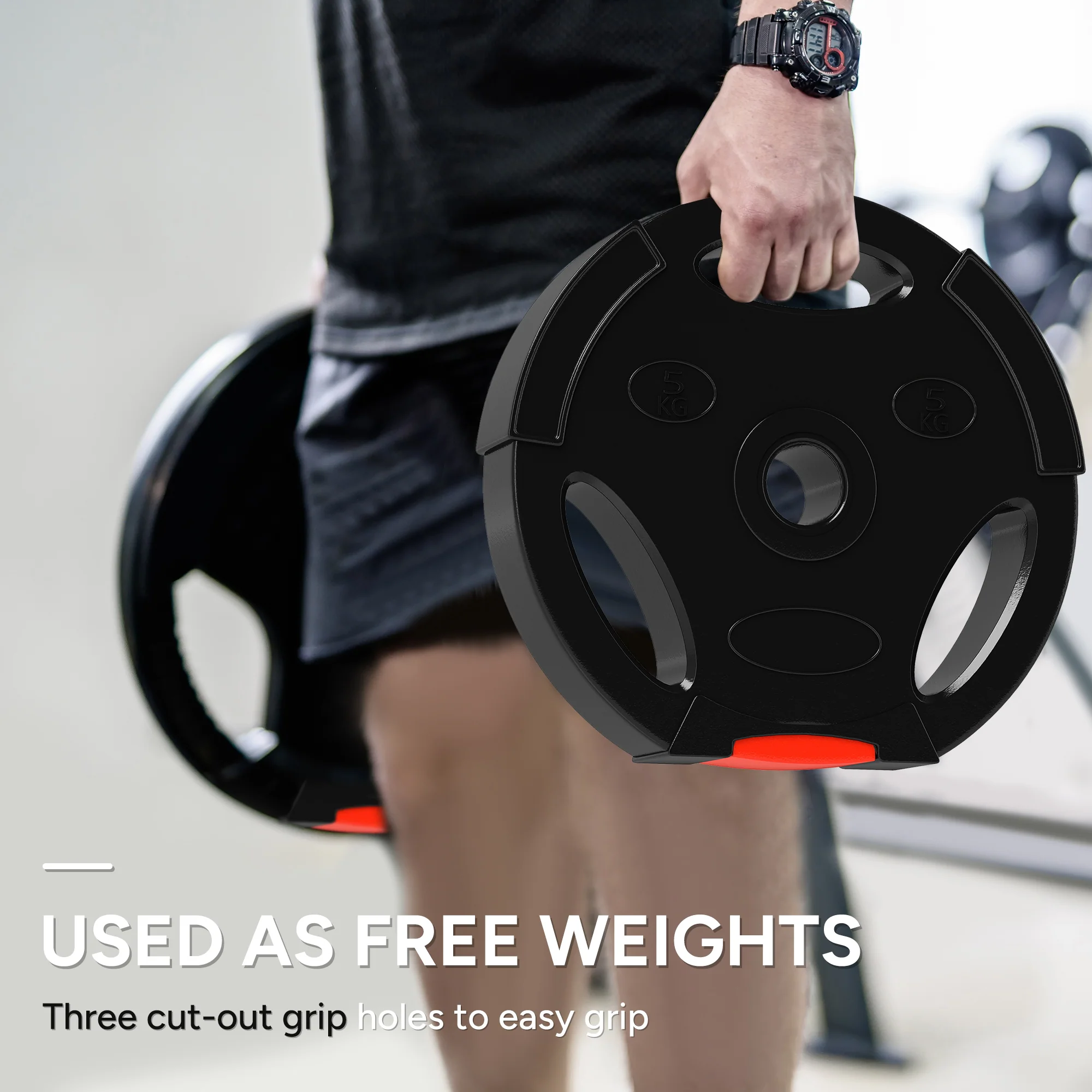 SPORTNOW Olympic Weight Plates Set For Home Gym - Image 12