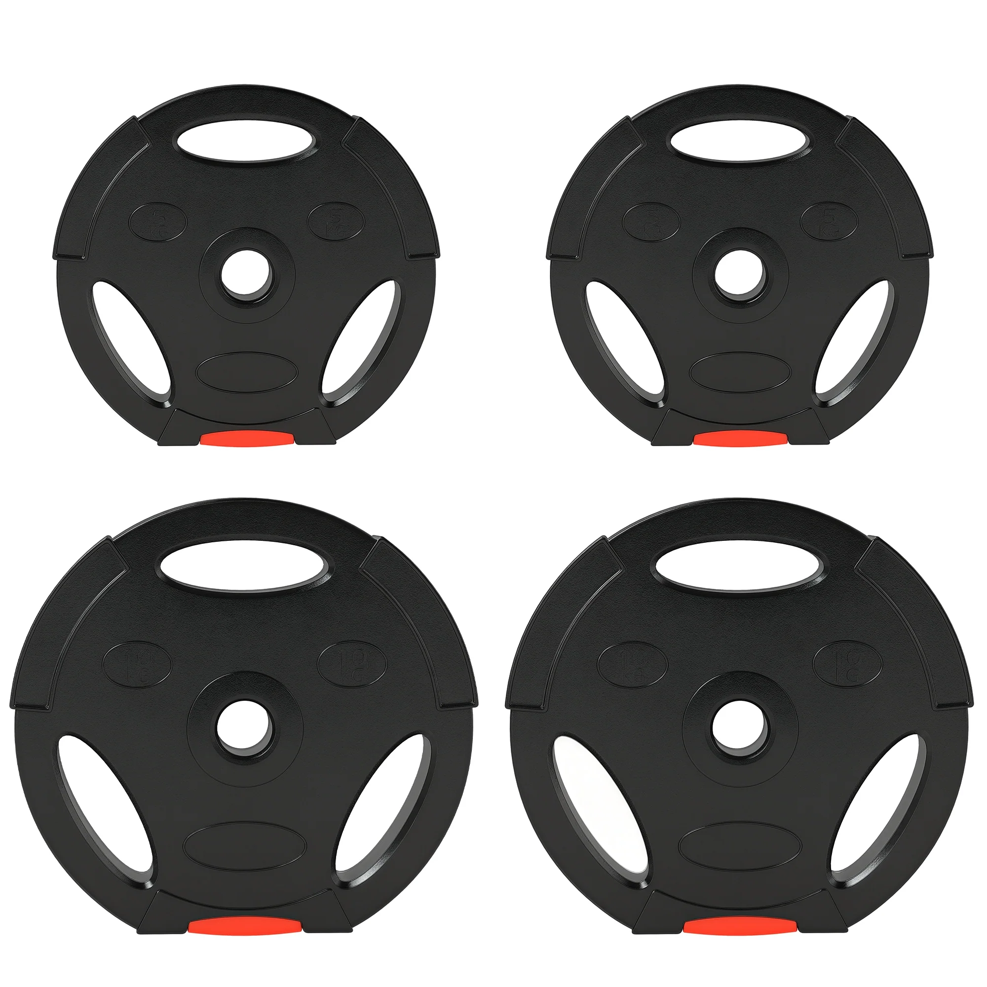 SPORTNOW Olympic Weight Plates Set For Home Gym - Image 19