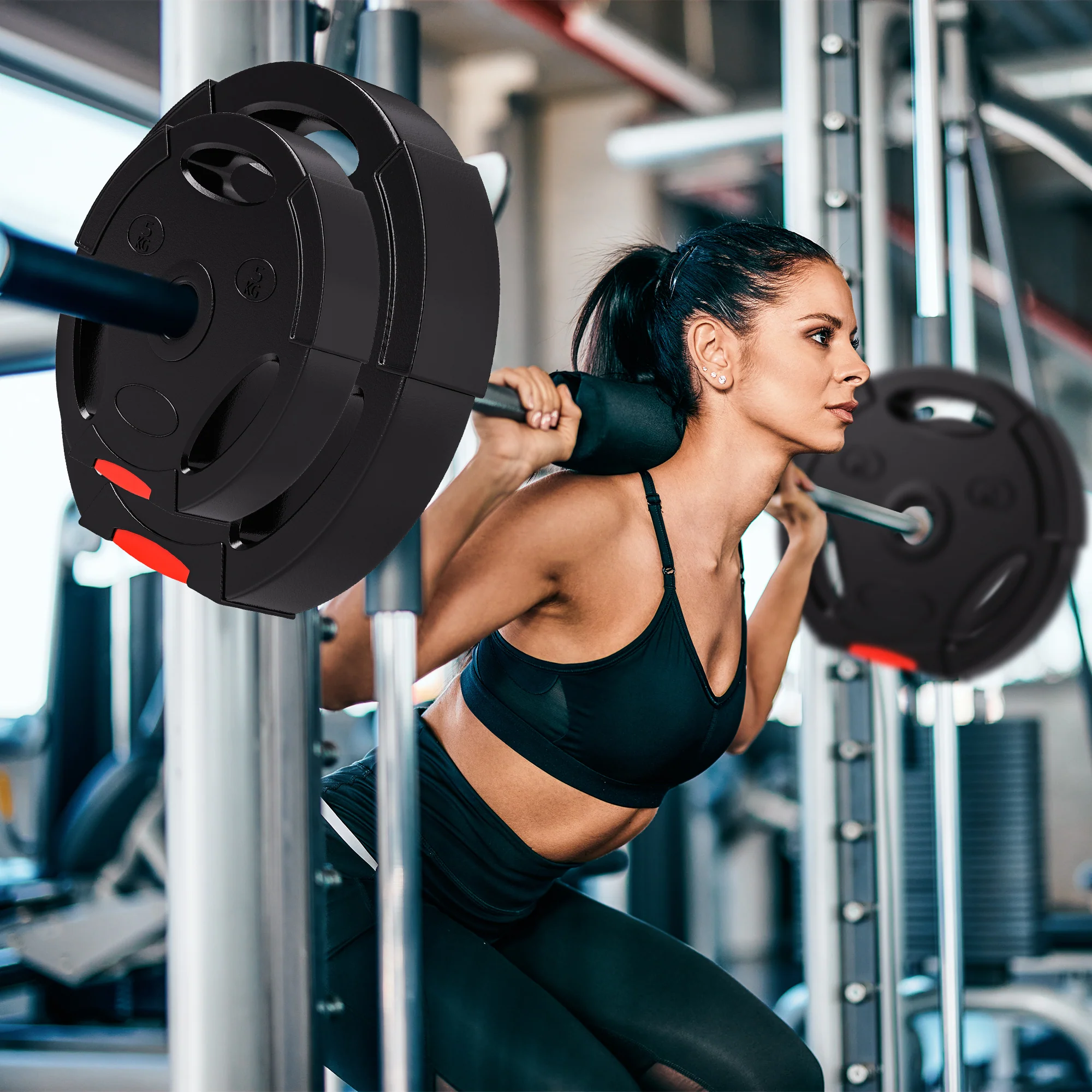 SPORTNOW Olympic Weight Plates Set For Home Gym - Image 20