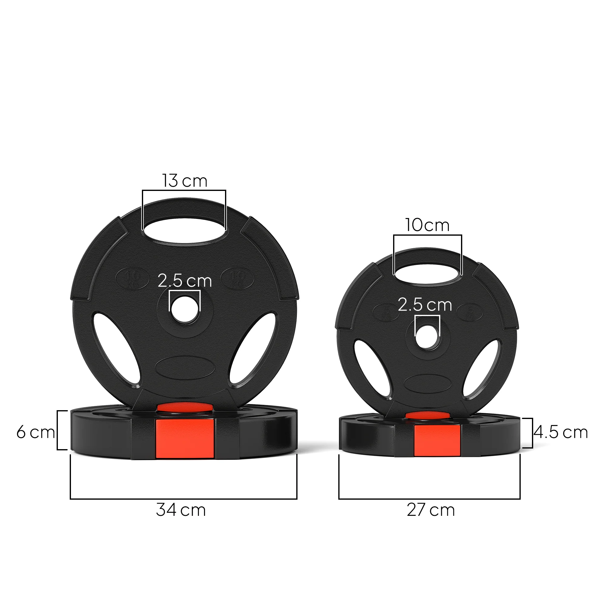 SPORTNOW Olympic Weight Plates Set For Home Gym - Image 23