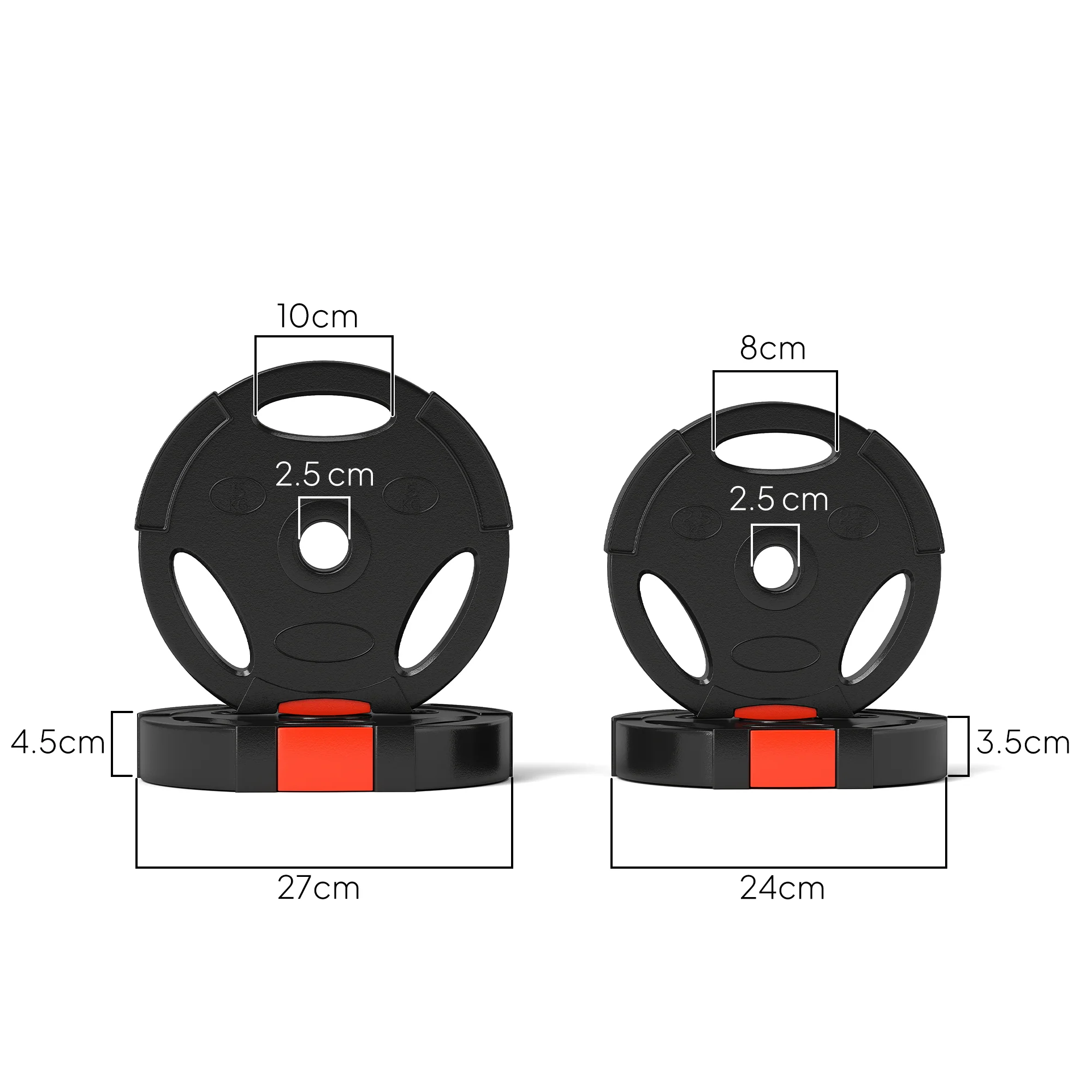 SPORTNOW Olympic Weight Plates Set For Home Gym - Image 5