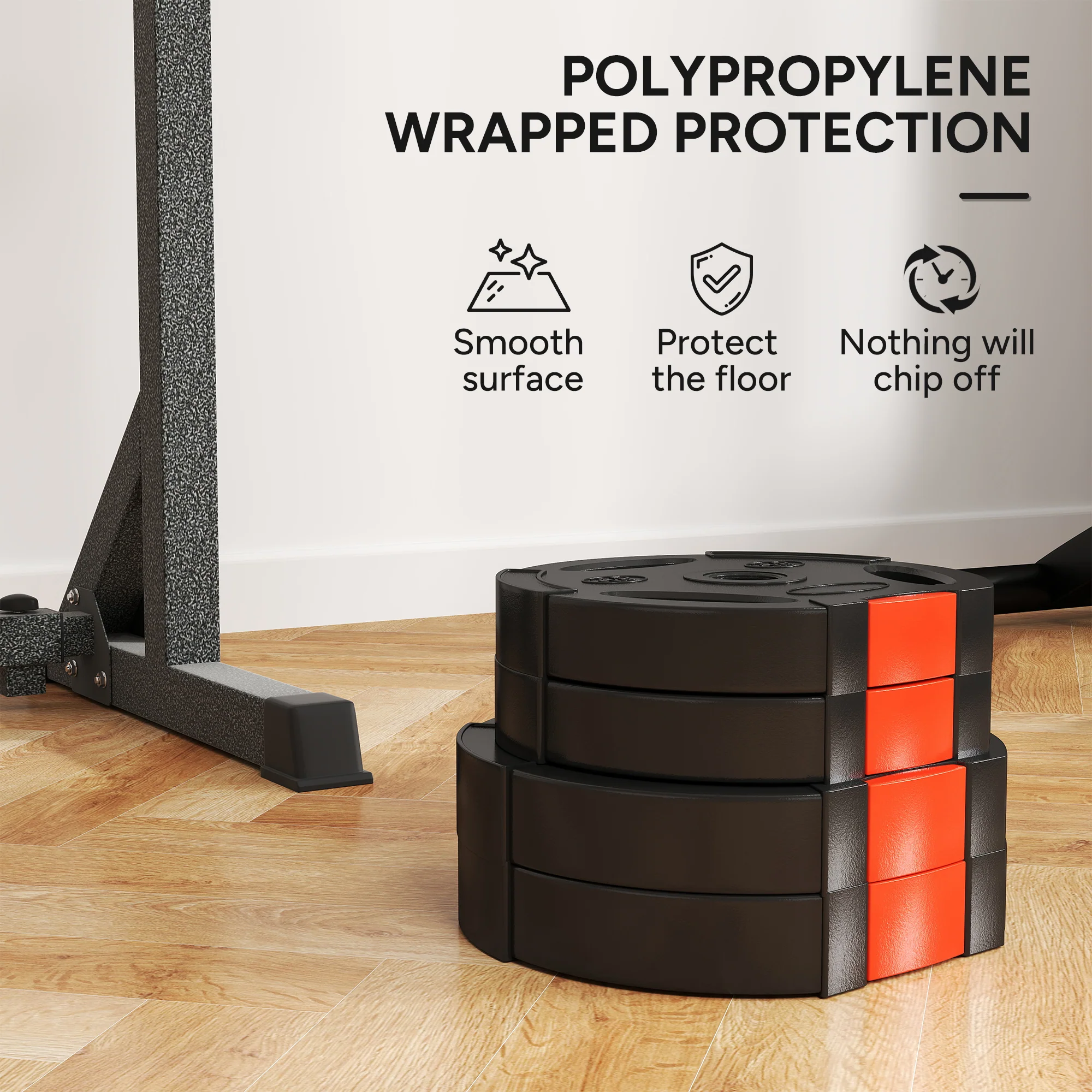 SPORTNOW Olympic Weight Plates Set For Home Gym - Image 6