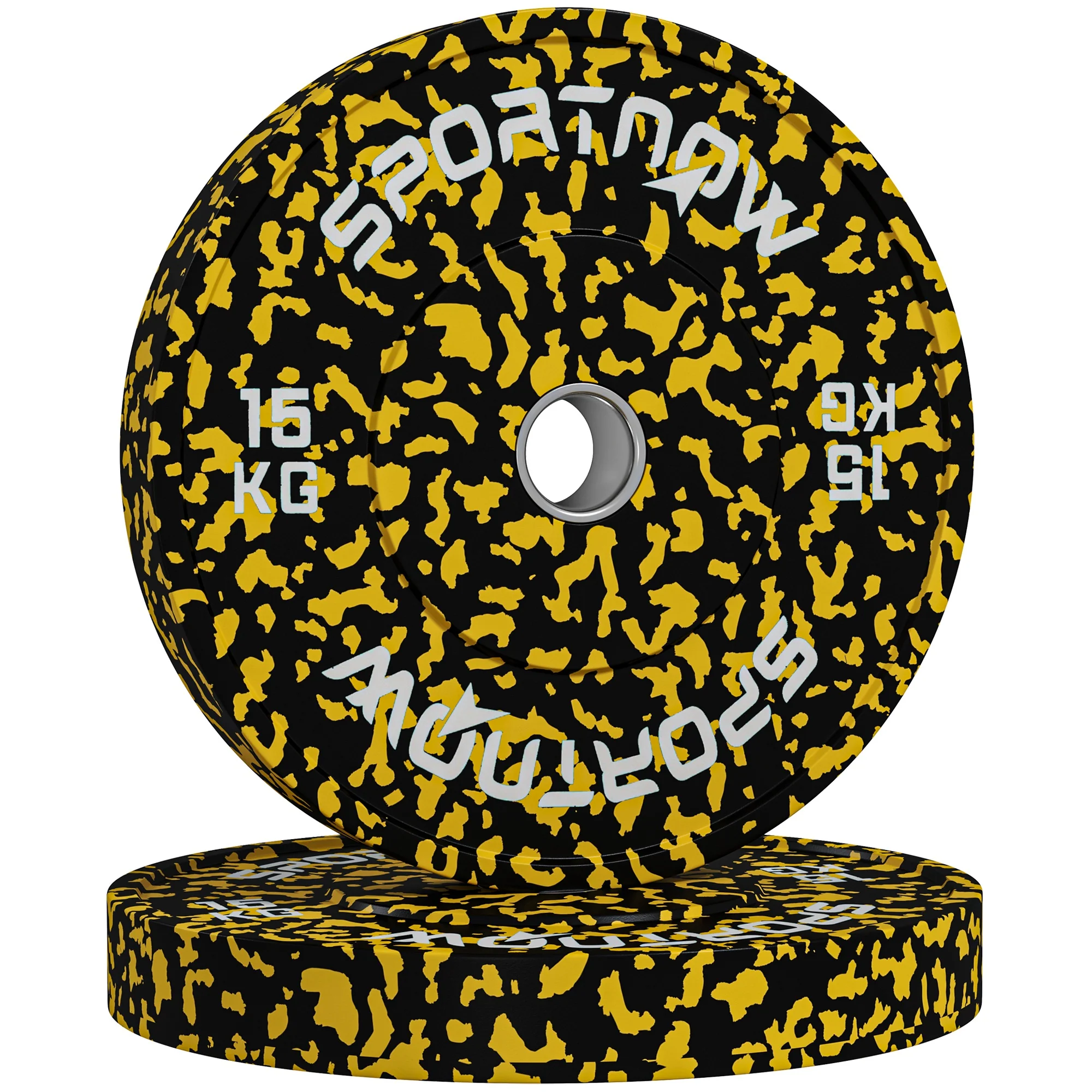 SPORTNOW Olympic Weight Plates With 5cm Holes For Weight Lifting - Image 10
