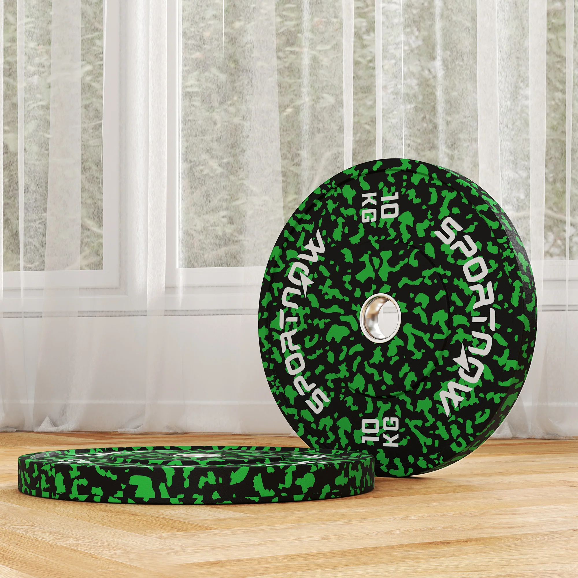 SPORTNOW Olympic Weight Plates With 5cm Holes For Weight Lifting - Image 7