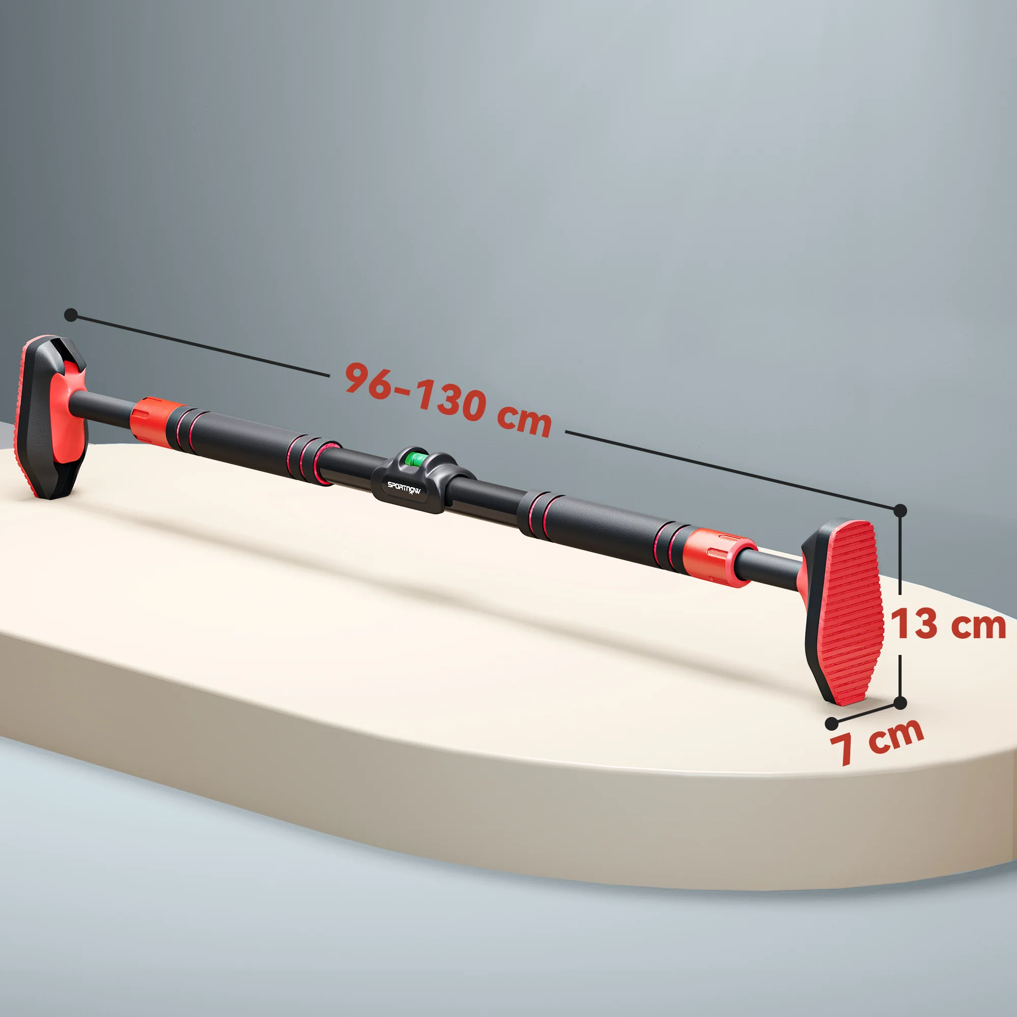 SPORTNOW Pull Up Bar Doorway From 96-130 Cm (37.8 Inch - 51.2 Inch), No Screws - Image 5