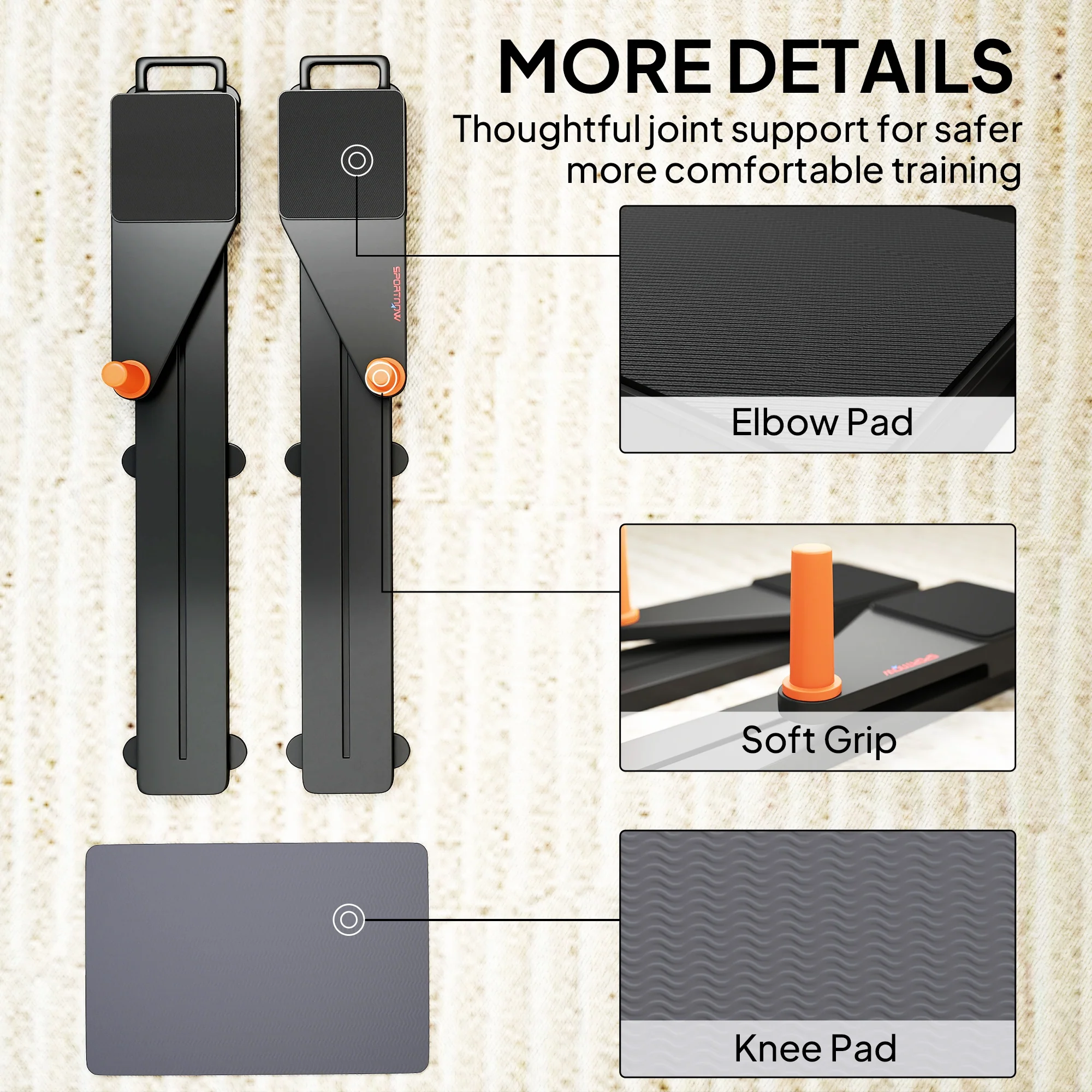 SPORTNOW Push Up Board Set of 2, Portable Press Up Board for Home Gym - Image 9