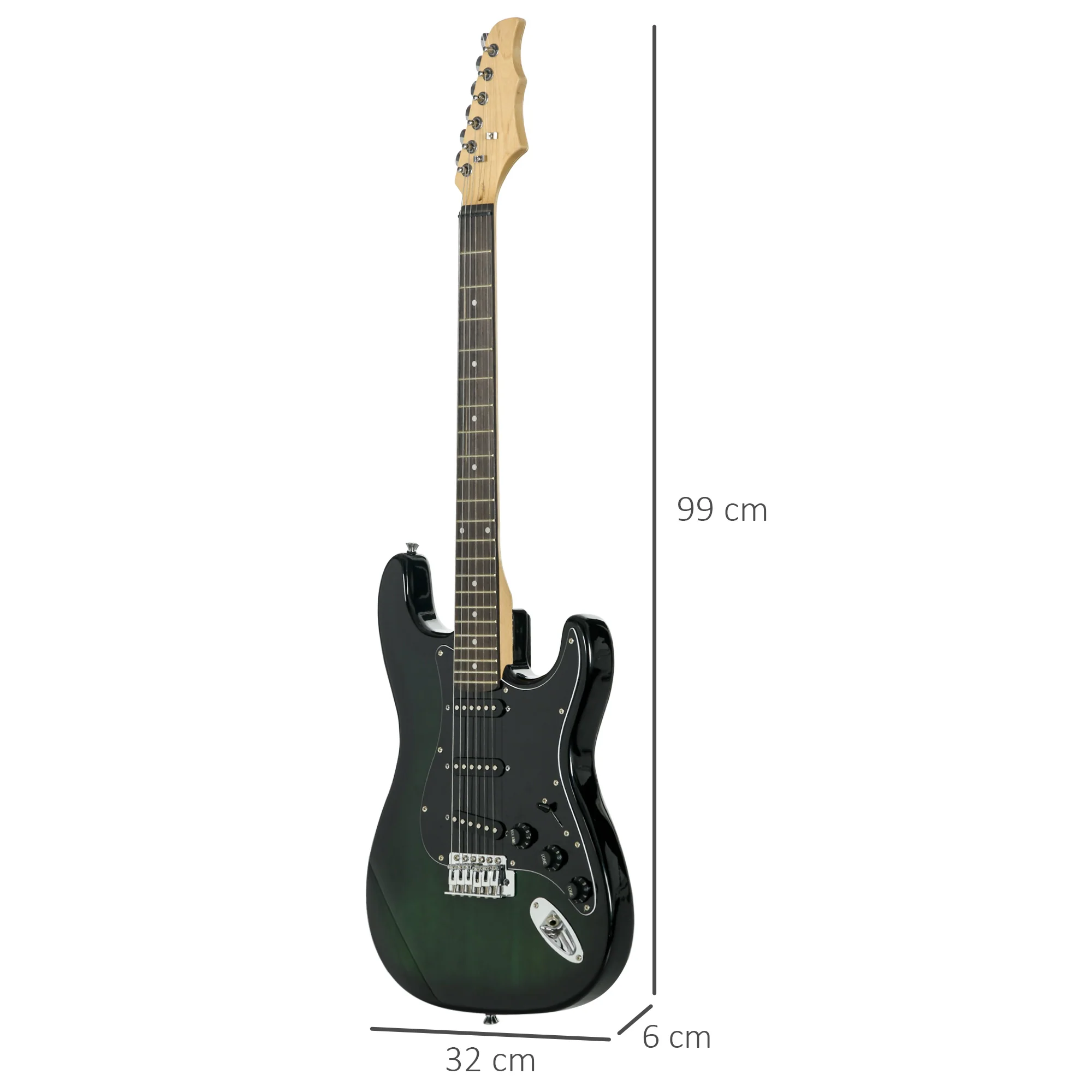 SPORTNOW Six-String Electric Guitar w/ 15W Amp, Digital Turner, Picks, Bag - Image 5