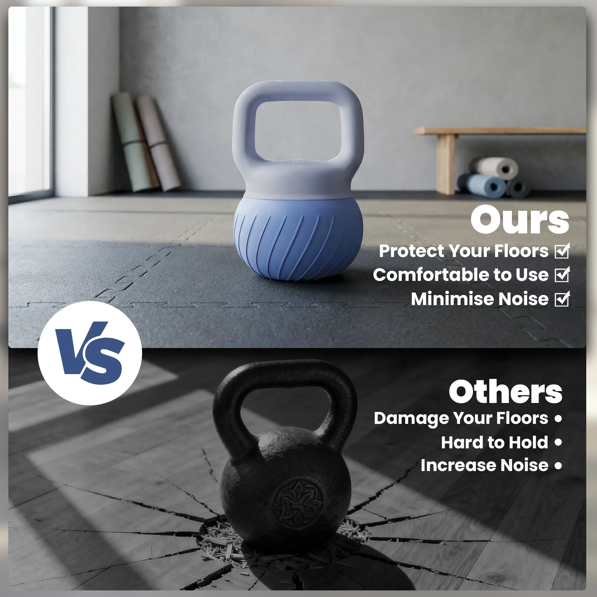 SPORTNOW Soft Kettlebell, 10kg Kettle Bell with Anti-Slip Grip for Home Gym - Image 7