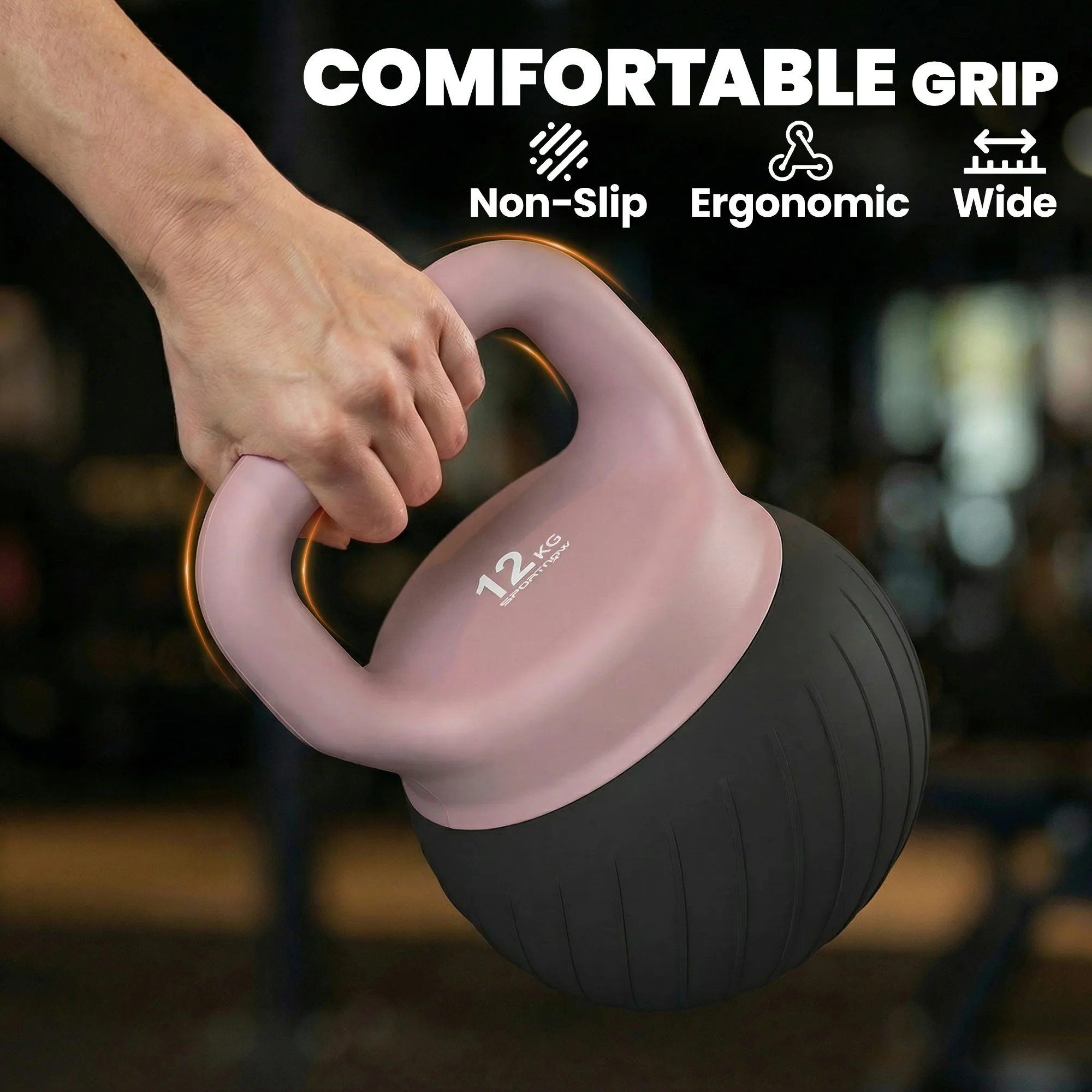 SPORTNOW Soft Kettlebell, 12kg Kettle Bell with Anti-Slip Grip for Home Gym - Image 5