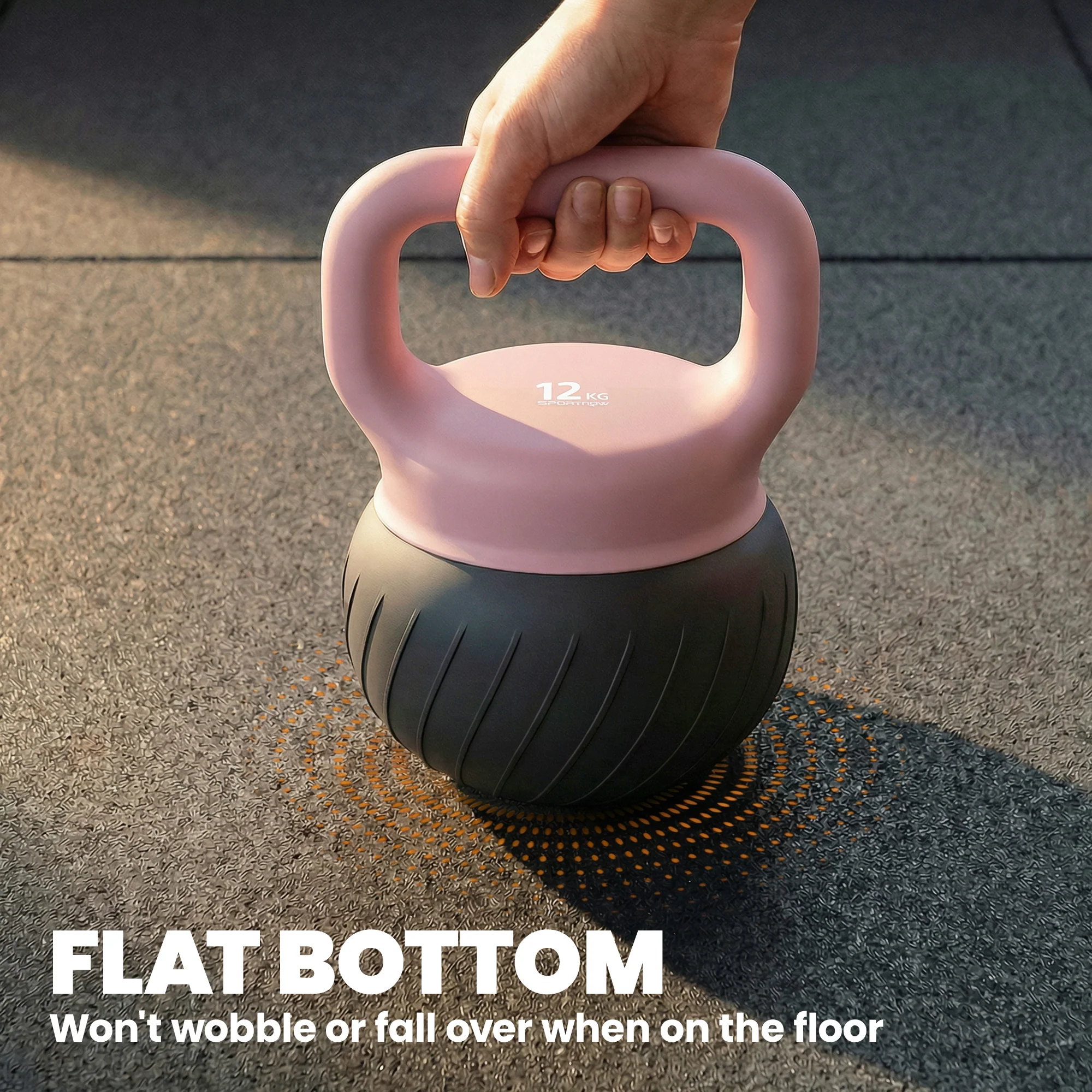 SPORTNOW Soft Kettlebell, 12kg Kettle Bell with Anti-Slip Grip for Home Gym - Image 6