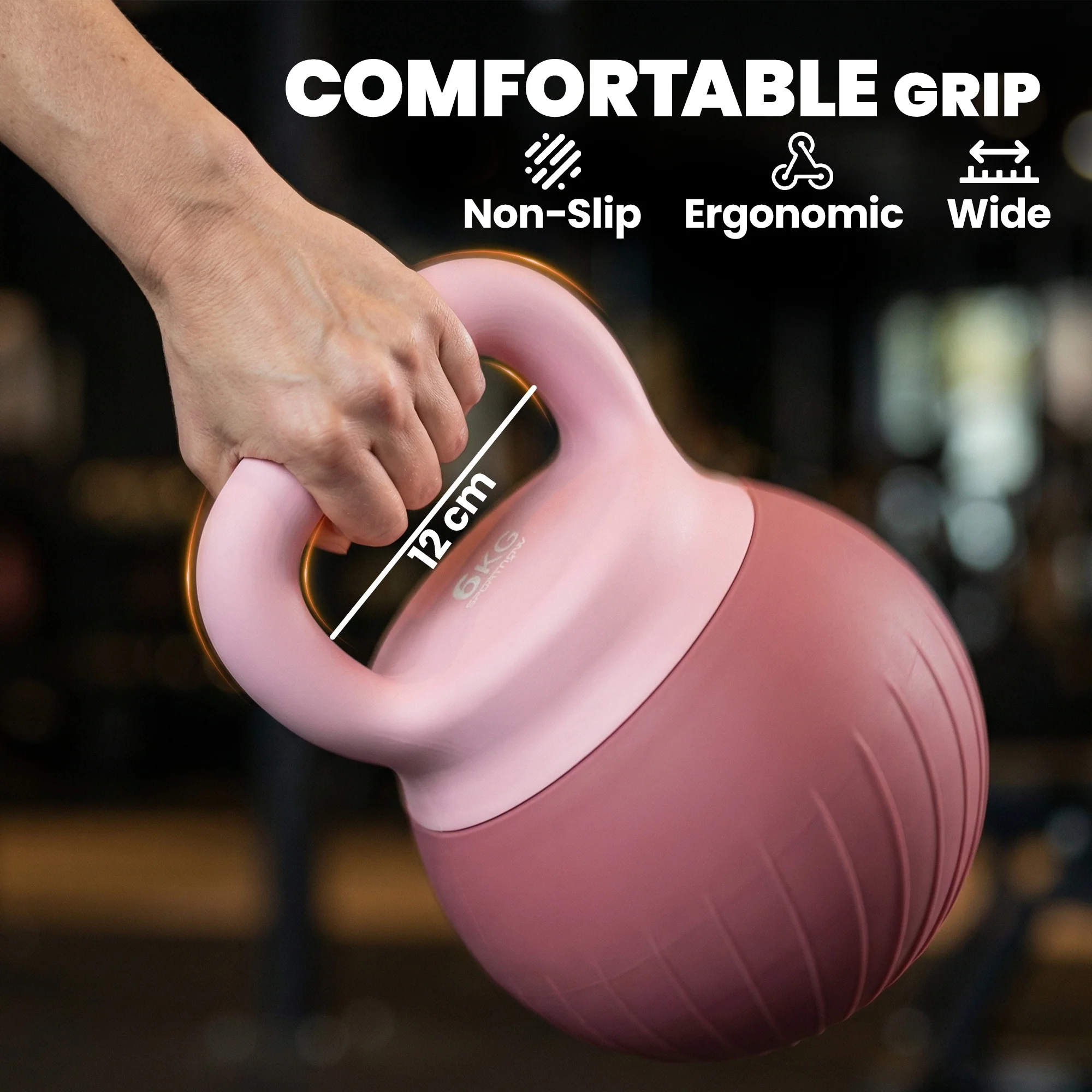 SPORTNOW Soft Kettlebell, 6kg Kettle Bell with Anti-Slip Grip for Home Gym - Image 5