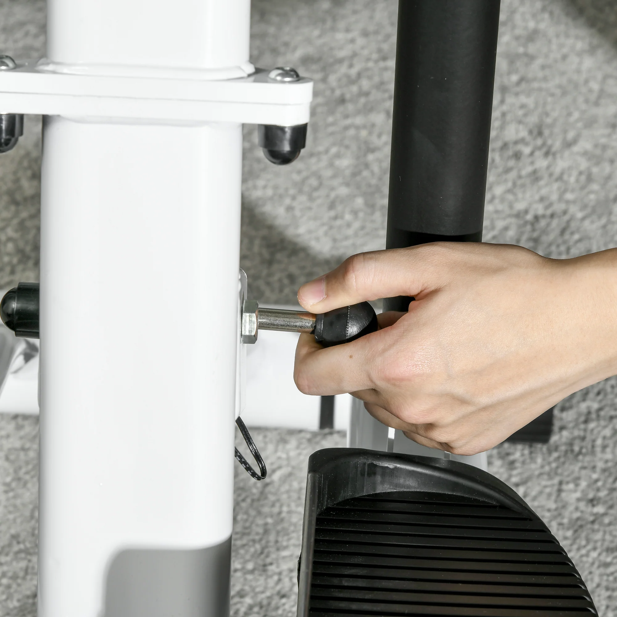 SPORTNOW Stepper Machine with 12-Level Hydraulic Resistance, LCD Monitor - Image 9